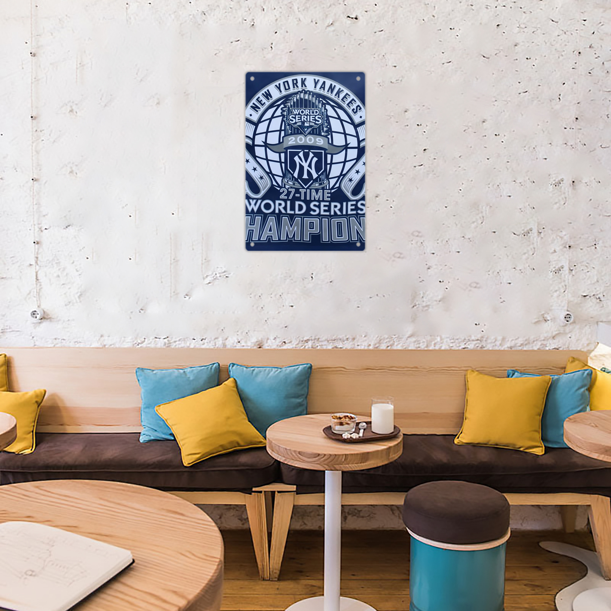 New York Yankees 270 8x12inch Vertical Aluminum Sign - Durable Fade-Resistant Indoor/Outdoor Safety & Information Plaque For Office, Hotel, Restaurant, Bar, Public Spaces