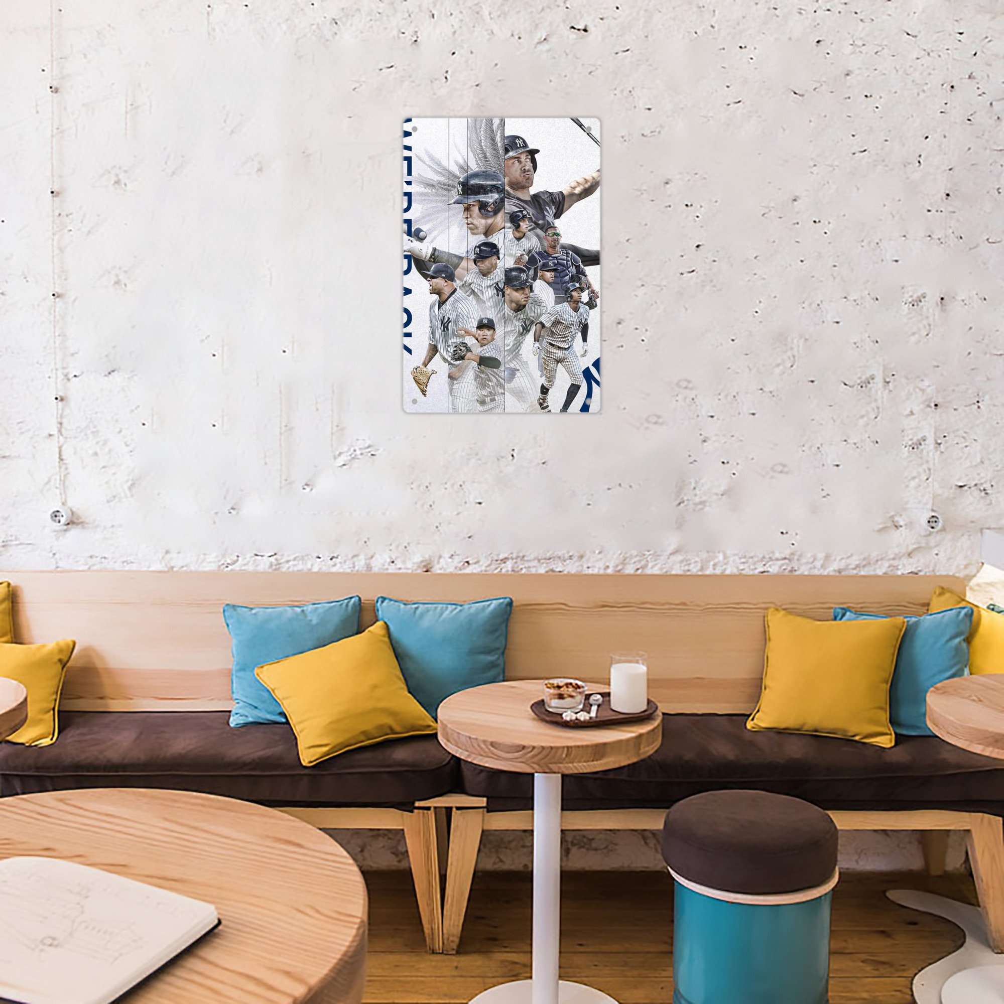 New York Yankees 305 8x12inch Vertical Aluminum Sign - Durable Fade-Resistant Indoor/Outdoor Safety & Information Plaque For Office, Hotel, Restaurant, Bar, Public Spaces