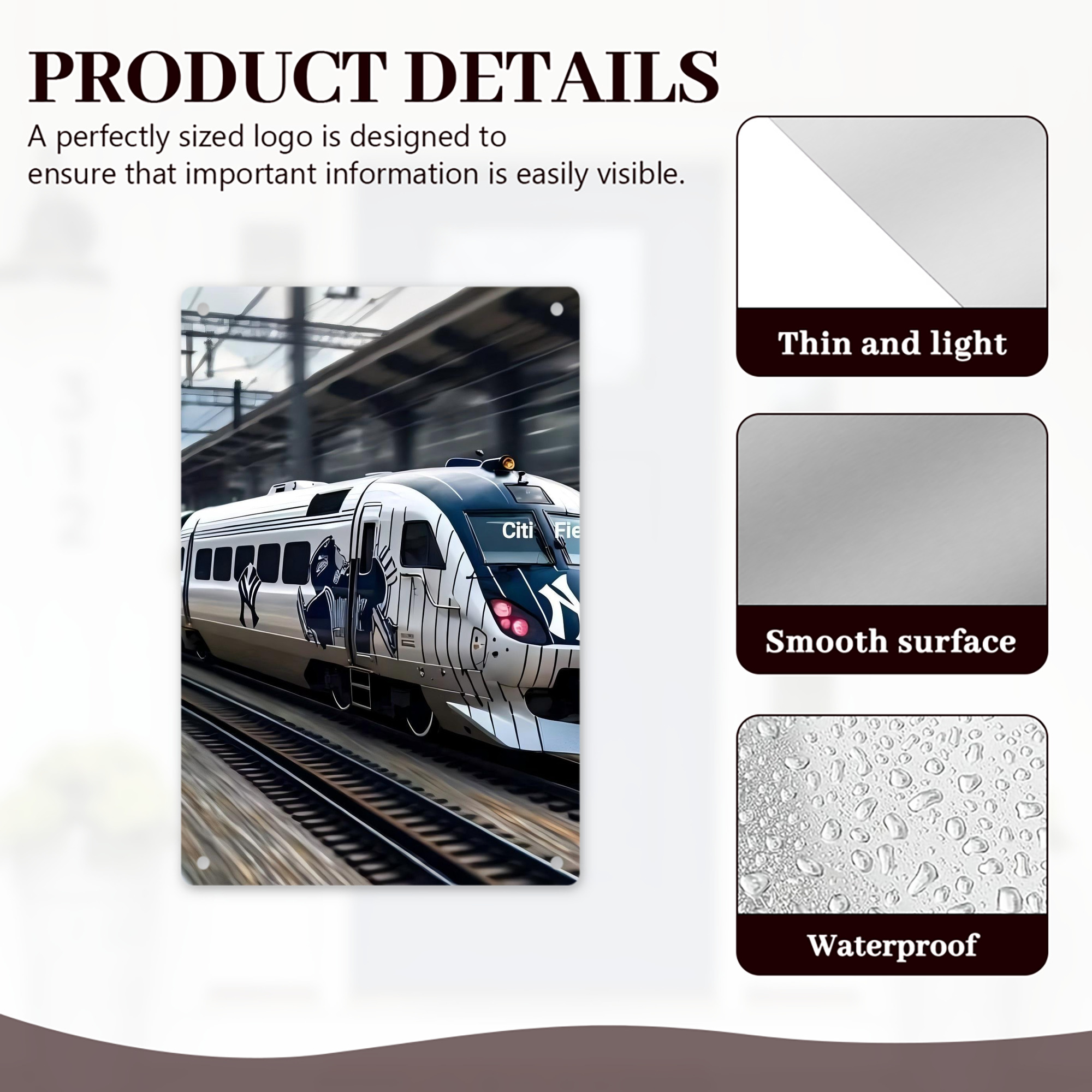 New York Yankees 342 8x12inch Vertical Aluminum Sign - Durable Fade-Resistant Indoor/Outdoor Safety & Information Plaque For Office, Hotel, Restaurant, Bar, Public Spaces