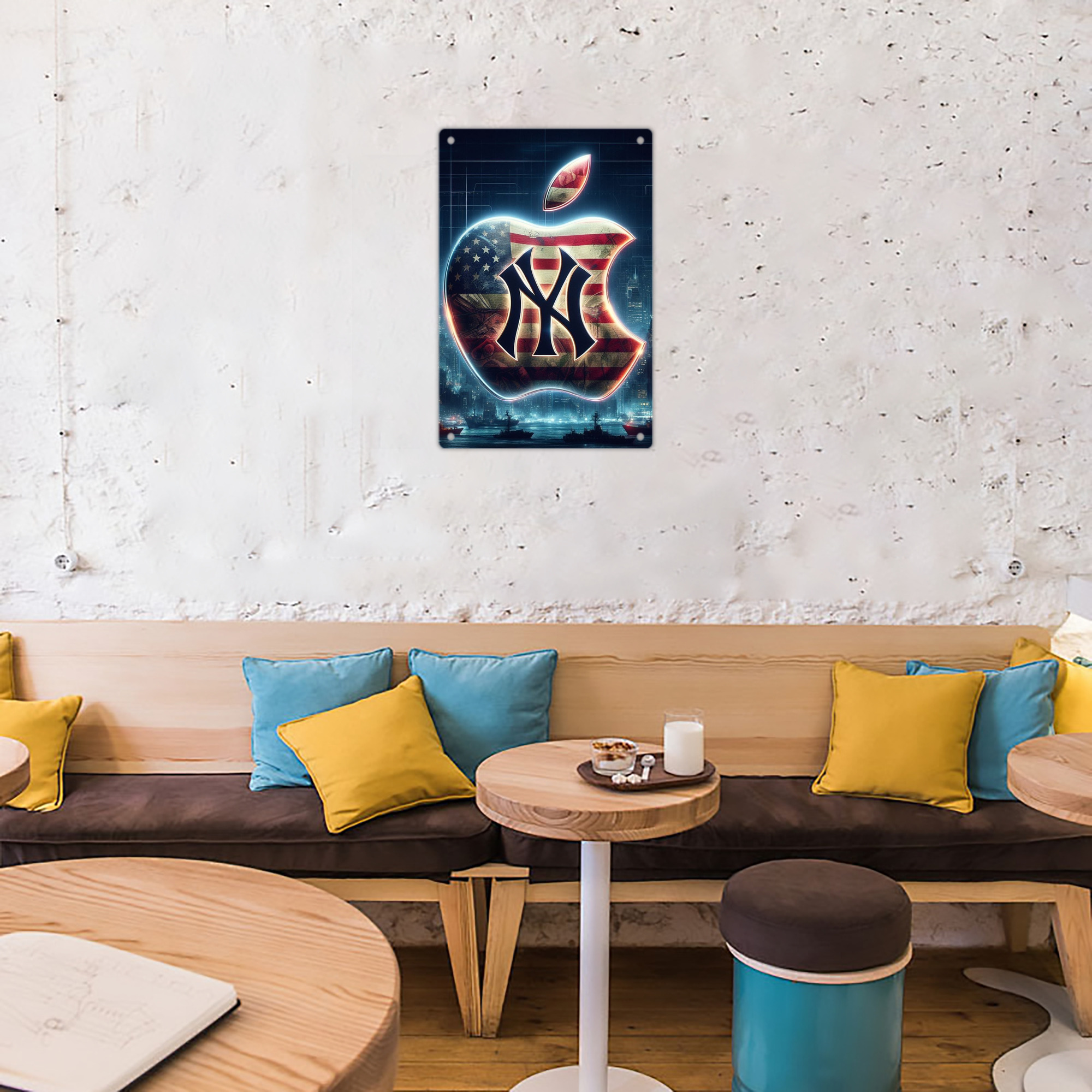 New York Yankees 347 8x12inch Vertical Aluminum Sign - Durable Fade-Resistant Indoor/Outdoor Safety & Information Plaque For Office, Hotel, Restaurant, Bar, Public Spaces