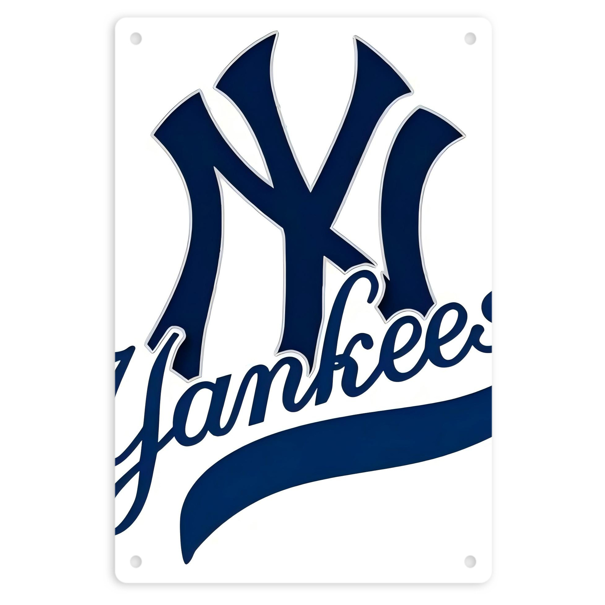 New York Yankees 116 8x12inch Vertical Aluminum Sign - Durable Fade-Resistant Indoor/Outdoor Safety & Information Plaque For Office, Hotel, Restaurant, Bar, Public Spaces