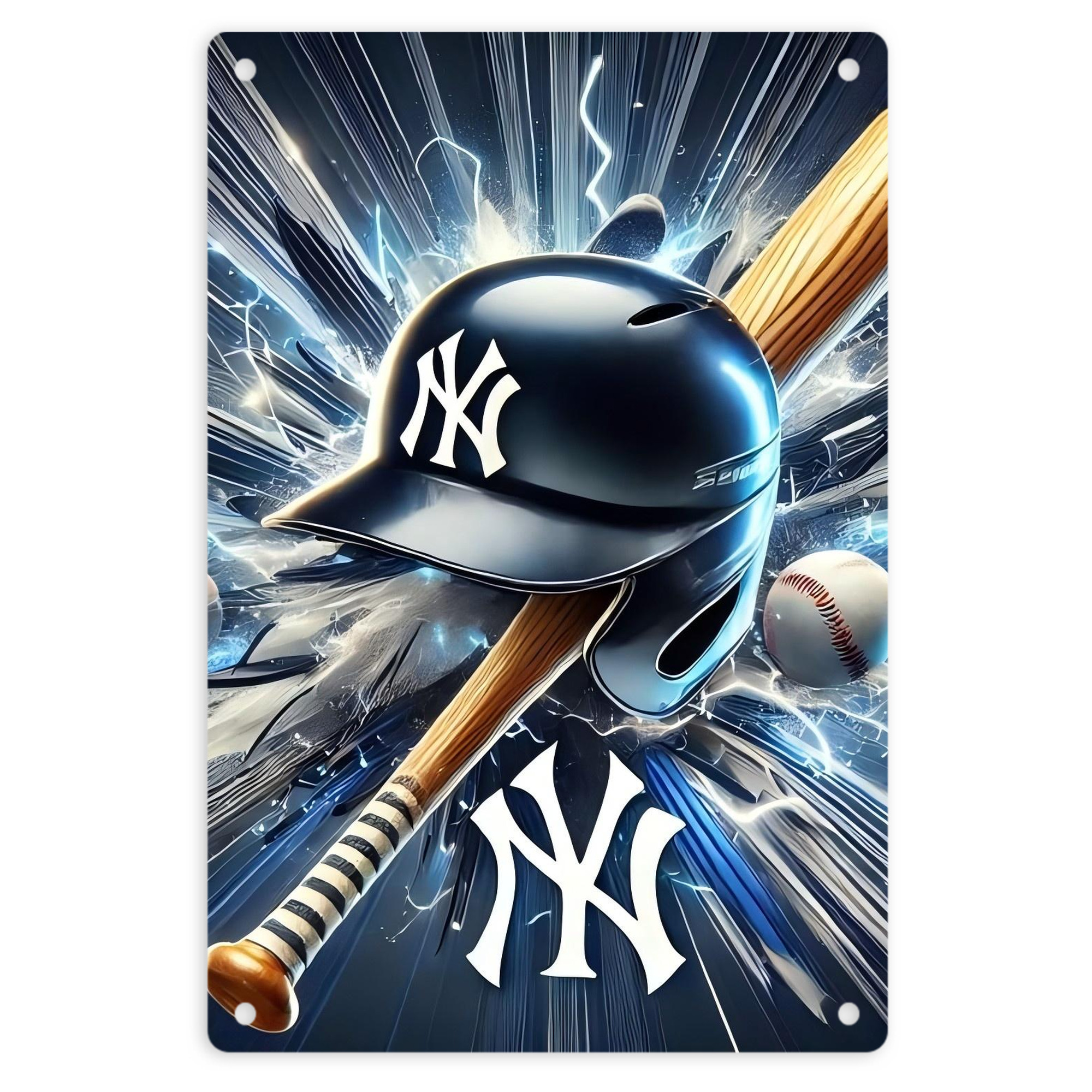 New York Yankees 264 8x12inch Vertical Aluminum Sign - Durable Fade-Resistant Indoor/Outdoor Safety & Information Plaque For Office, Hotel, Restaurant, Bar, Public Spaces