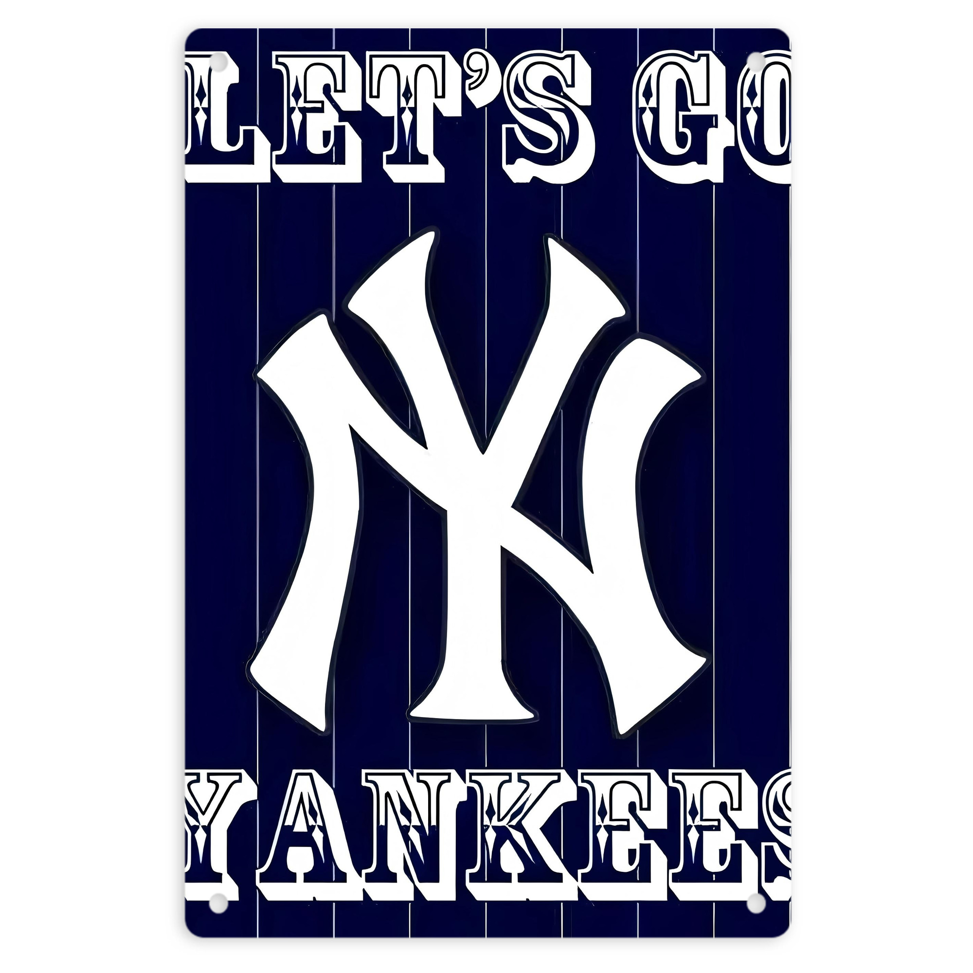 New York Yankees 237 8x12inch Vertical Aluminum Sign - Durable Fade-Resistant Indoor/Outdoor Safety & Information Plaque For Office, Hotel, Restaurant, Bar, Public Spaces
