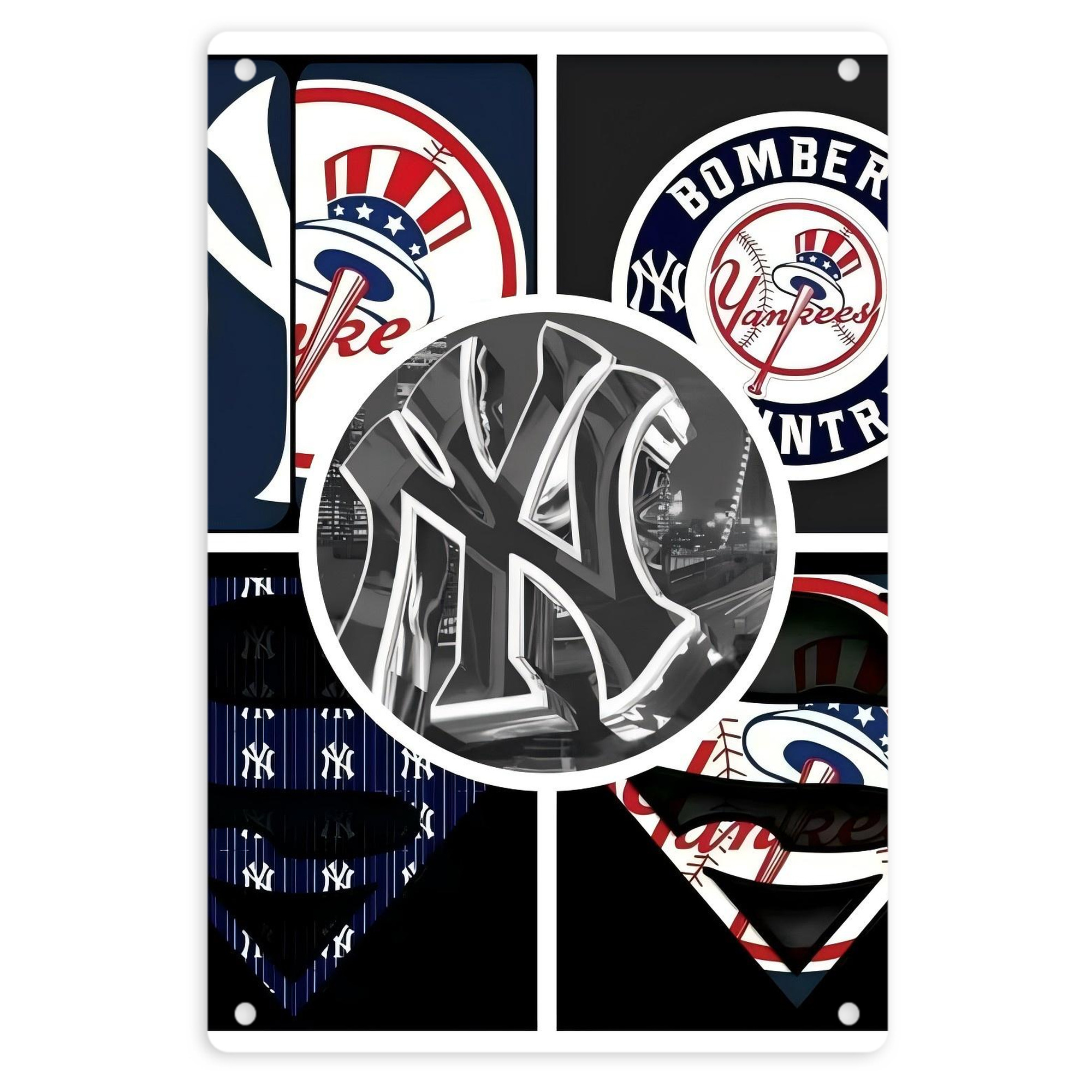 New York Yankees 269 8x12inch Vertical Aluminum Sign - Durable Fade-Resistant Indoor/Outdoor Safety & Information Plaque For Office, Hotel, Restaurant, Bar, Public Spaces