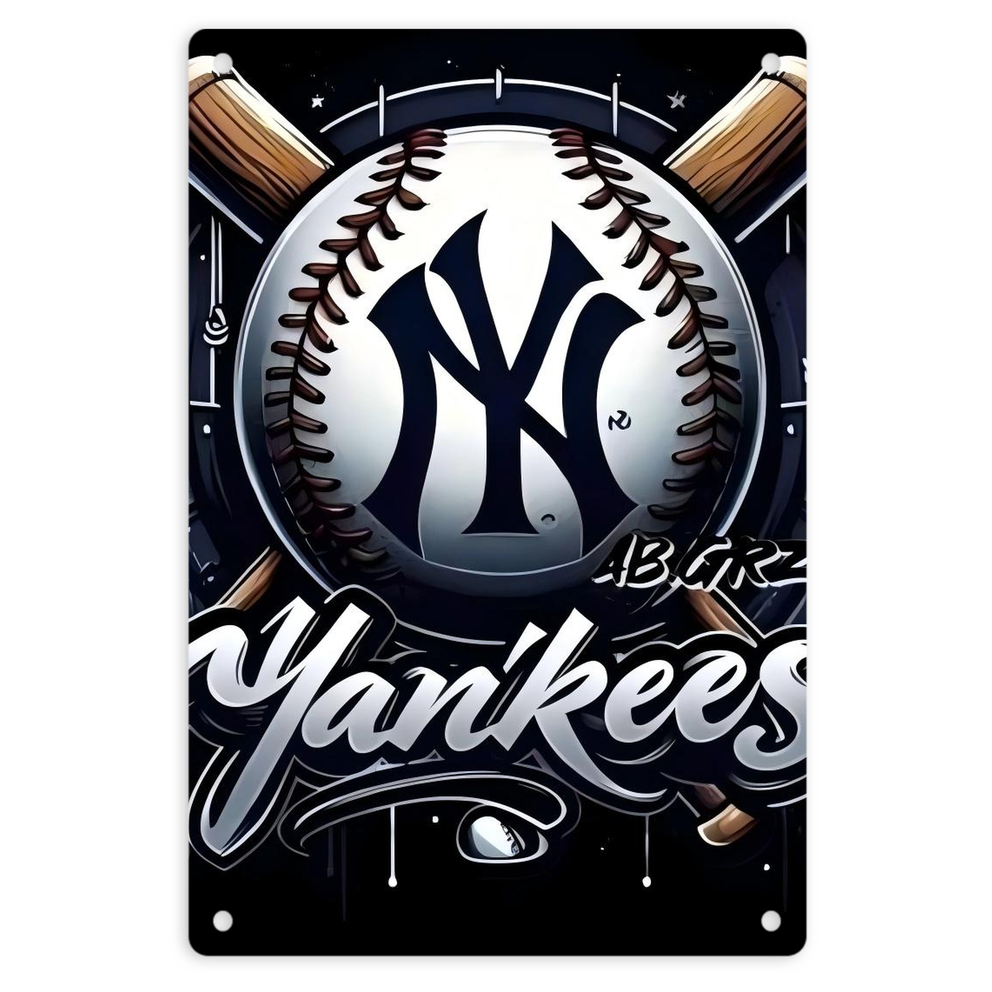 New York Yankees 241 8x12inch Vertical Aluminum Sign - Durable Fade-Resistant Indoor/Outdoor Safety & Information Plaque For Office, Hotel, Restaurant, Bar, Public Spaces