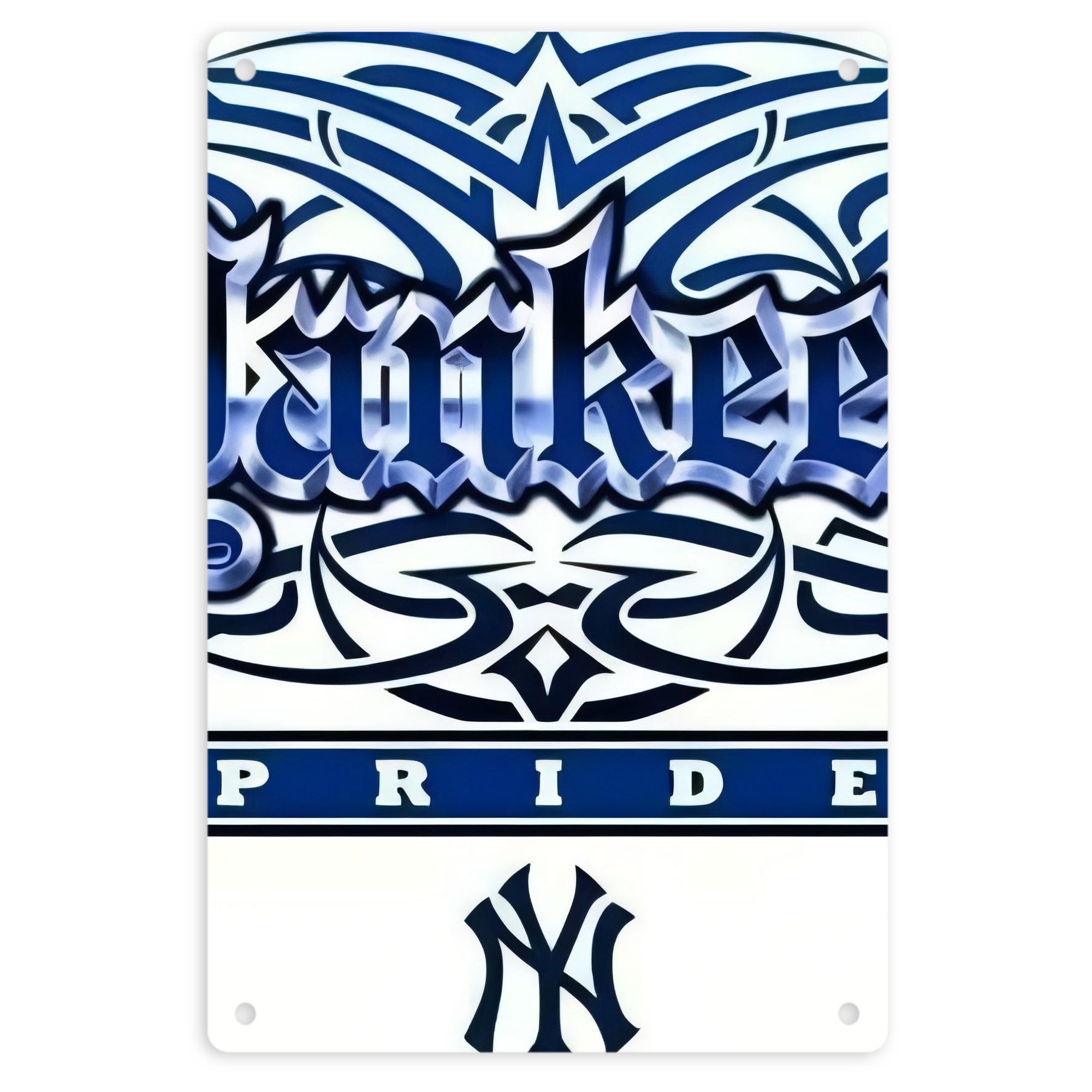 New York Yankees 304 8x12inch Vertical Aluminum Sign - Durable Fade-Resistant Indoor/Outdoor Safety & Information Plaque For Office, Hotel, Restaurant, Bar, Public Spaces