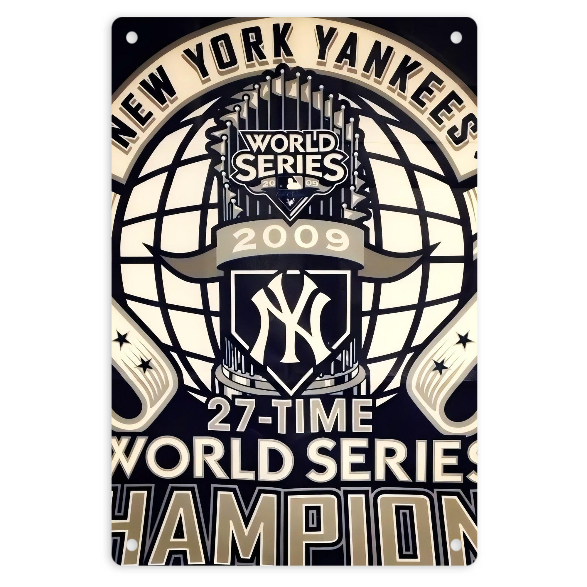 New York Yankees 256 8x12inch Vertical Aluminum Sign - Durable Fade-Resistant Indoor/Outdoor Safety & Information Plaque For Office, Hotel, Restaurant, Bar, Public Spaces