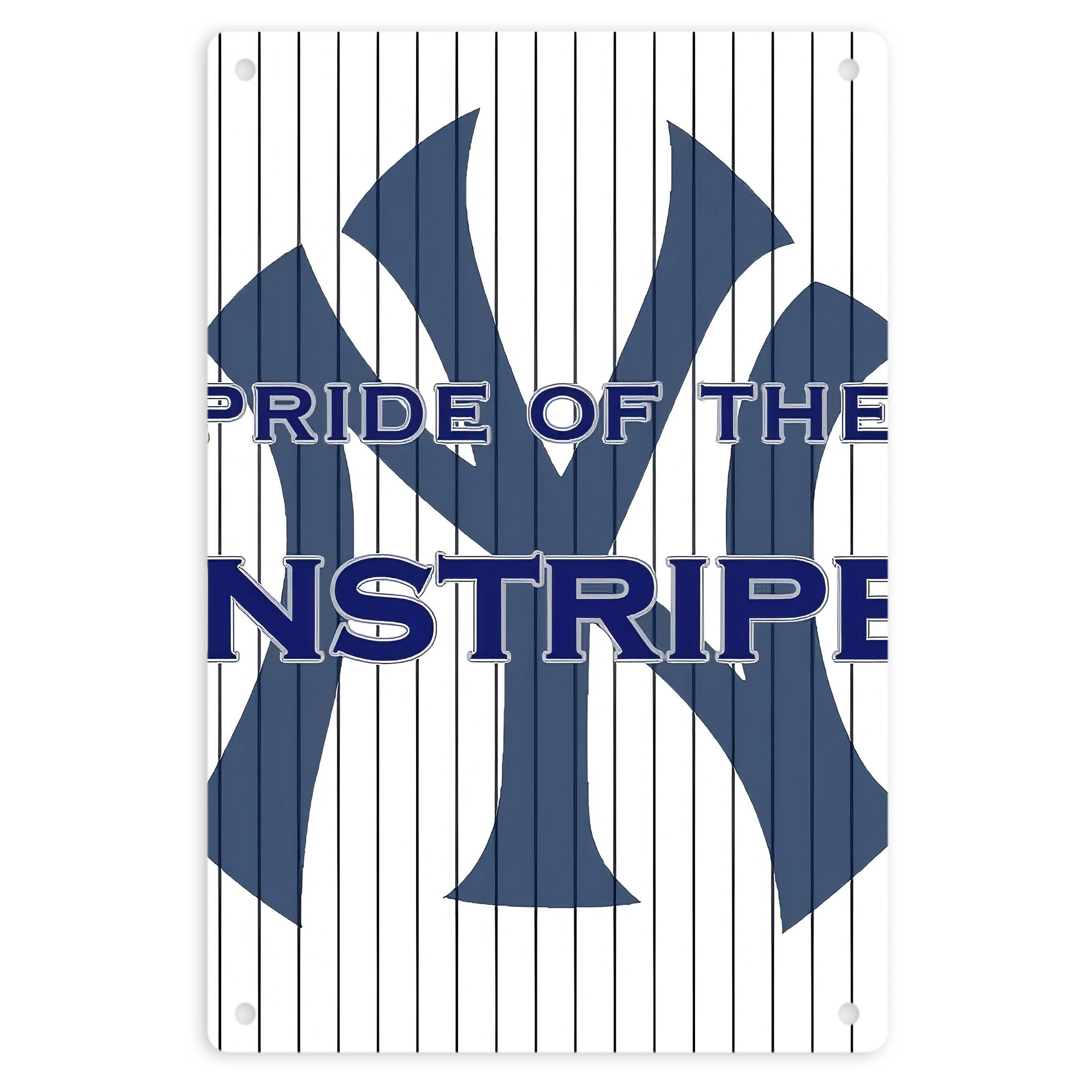 New York Yankees 267 8x12inch Vertical Aluminum Sign - Durable Fade-Resistant Indoor/Outdoor Safety & Information Plaque For Office, Hotel, Restaurant, Bar, Public Spaces