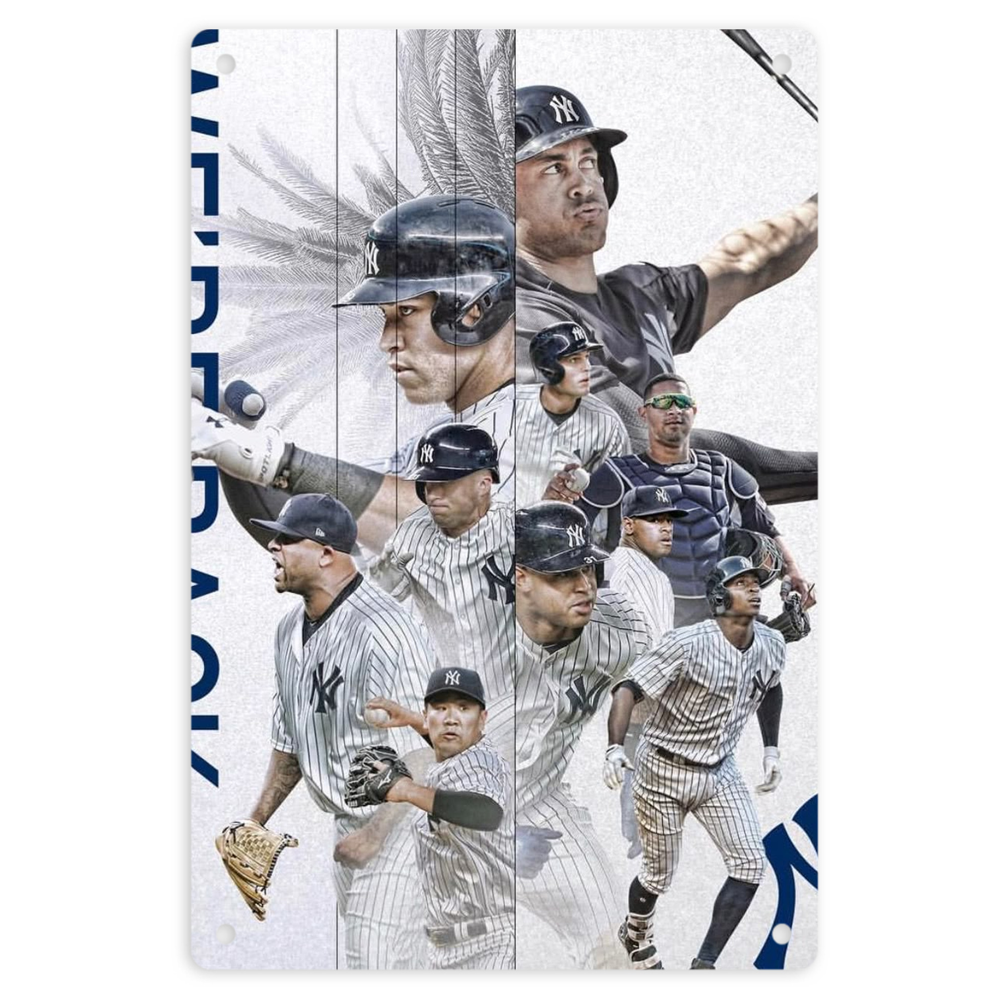 New York Yankees 305 8x12inch Vertical Aluminum Sign - Durable Fade-Resistant Indoor/Outdoor Safety & Information Plaque For Office, Hotel, Restaurant, Bar, Public Spaces