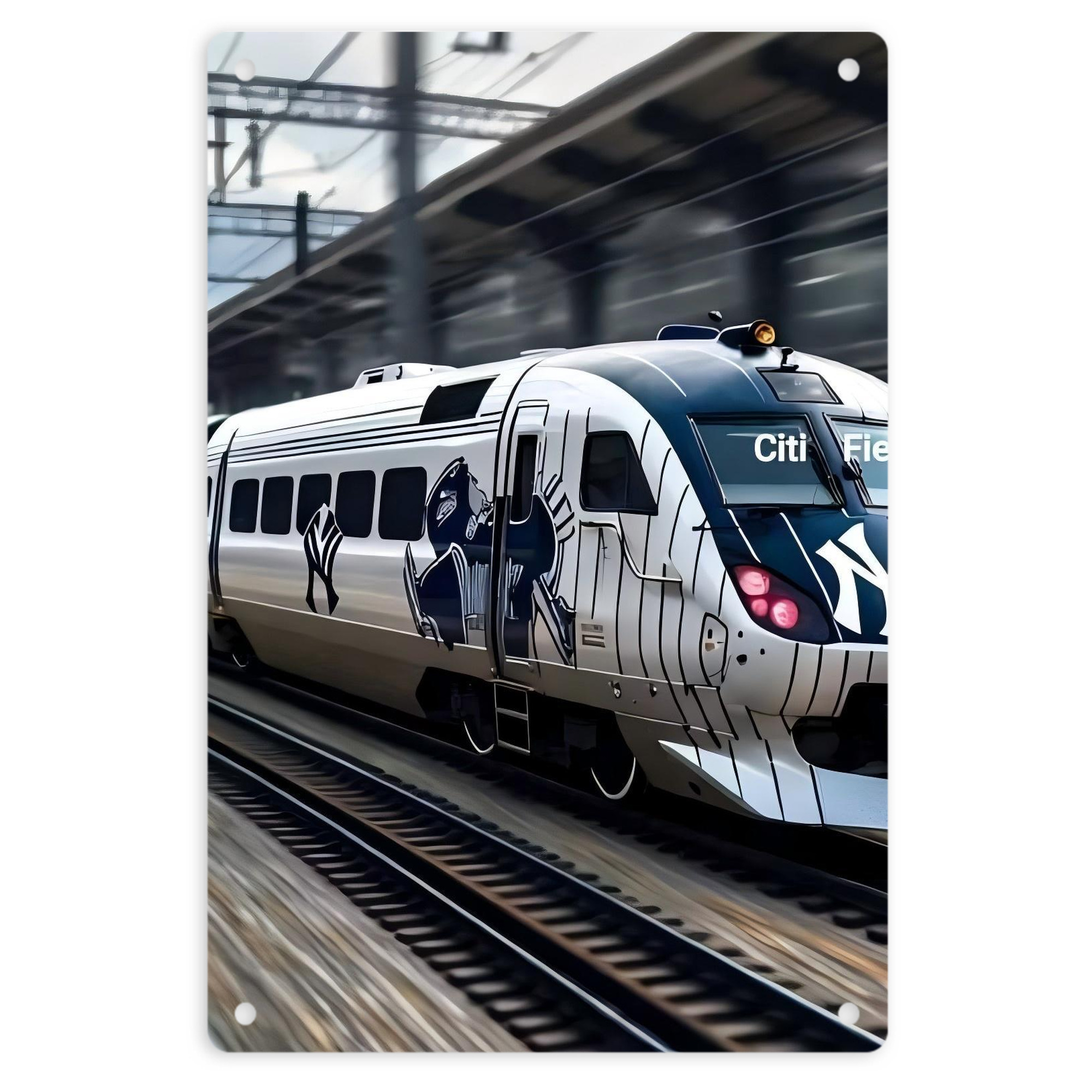 New York Yankees 342 8x12inch Vertical Aluminum Sign - Durable Fade-Resistant Indoor/Outdoor Safety & Information Plaque For Office, Hotel, Restaurant, Bar, Public Spaces