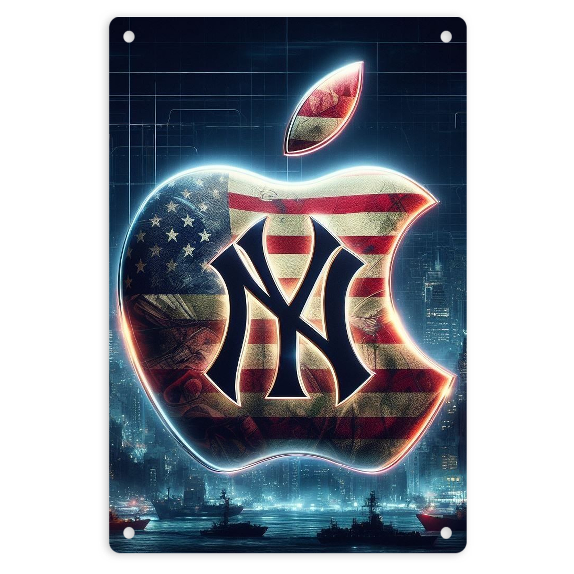 New York Yankees 347 8x12inch Vertical Aluminum Sign - Durable Fade-Resistant Indoor/Outdoor Safety & Information Plaque For Office, Hotel, Restaurant, Bar, Public Spaces
