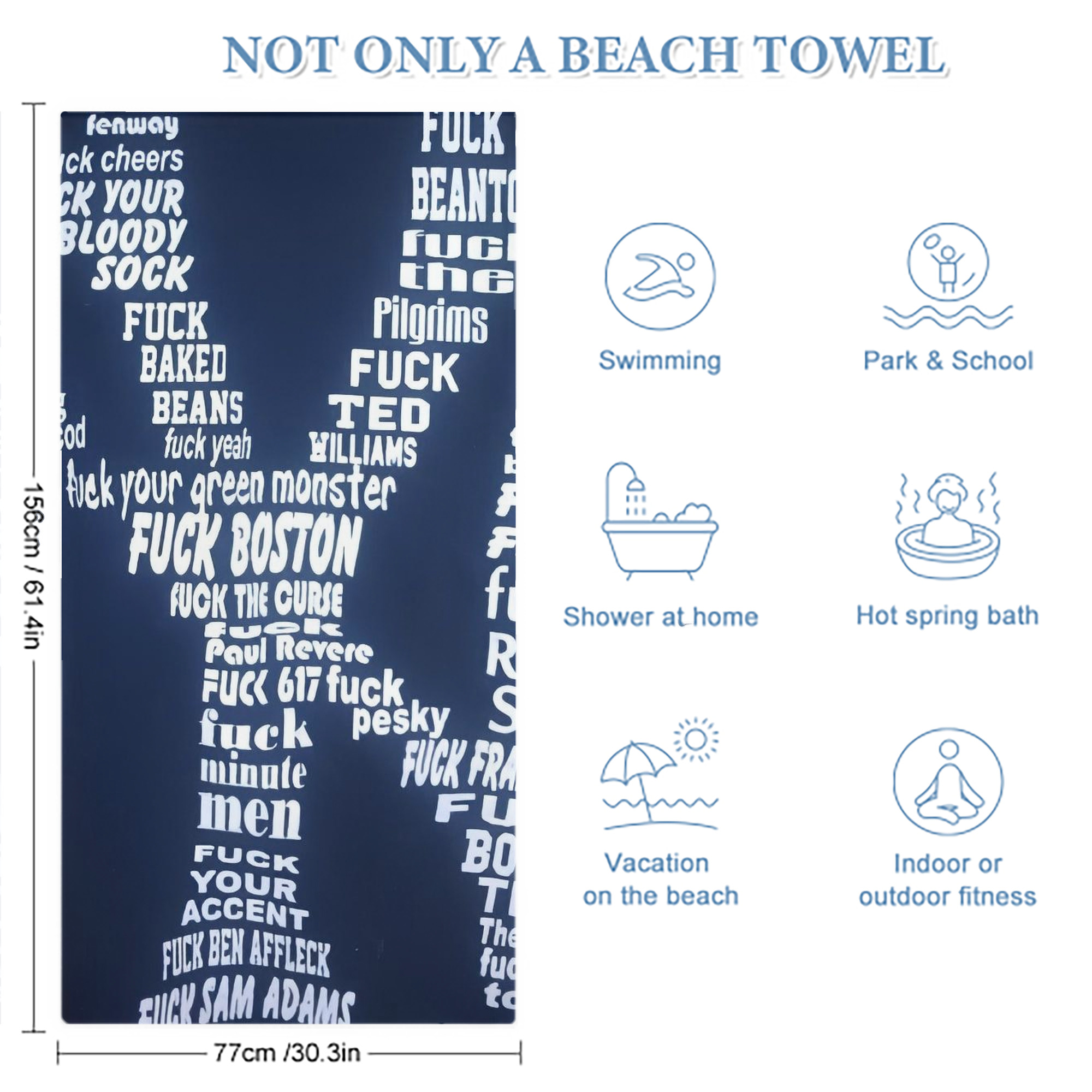 New York Yankees 224 Premium Microfiber Beach Towel – Soft, Large Size, Multi-Purpose For Beach, Picnic & Kids, Lightweight & Portable With Carry Bag, Easy Care