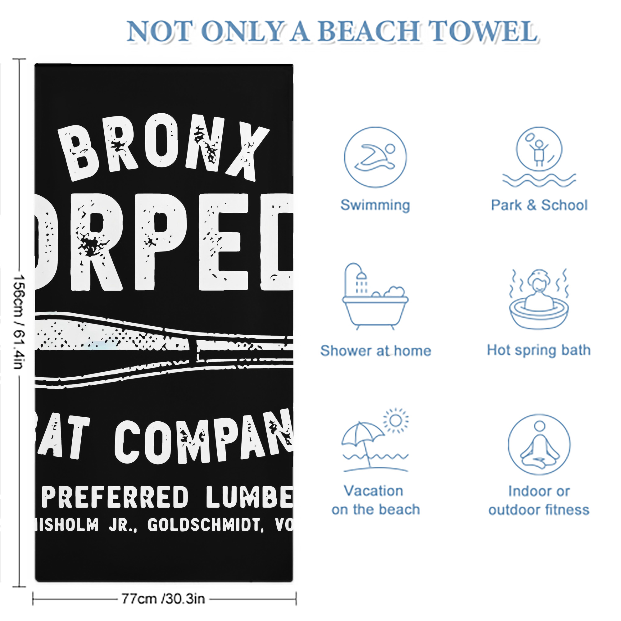 New York Yankees 261 Premium Microfiber Beach Towel – Soft, Large Size, Multi-Purpose For Beach, Picnic & Kids, Lightweight & Portable With Carry Bag, Easy Care