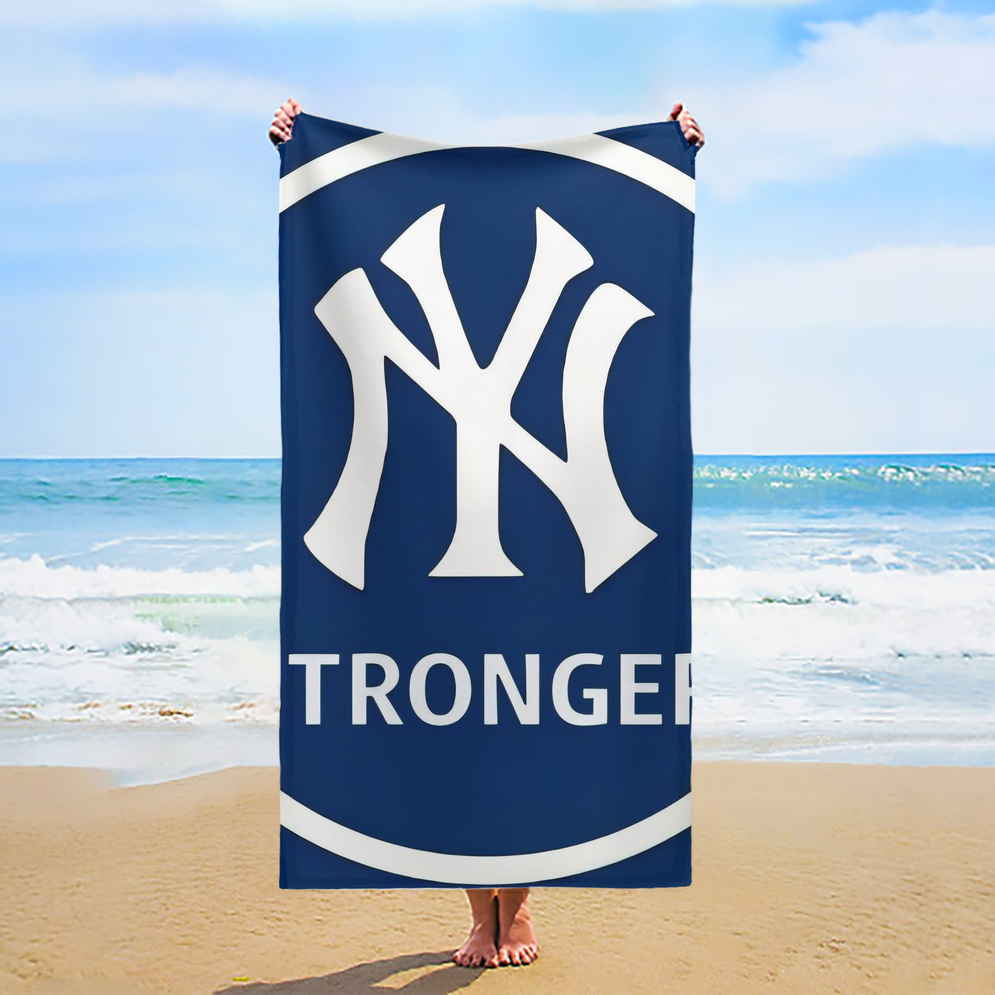 New York Yankees 346 Premium Microfiber Beach Towel – Soft, Large Size, Multi-Purpose For Beach, Picnic & Kids, Lightweight & Portable With Carry Bag, Easy Care