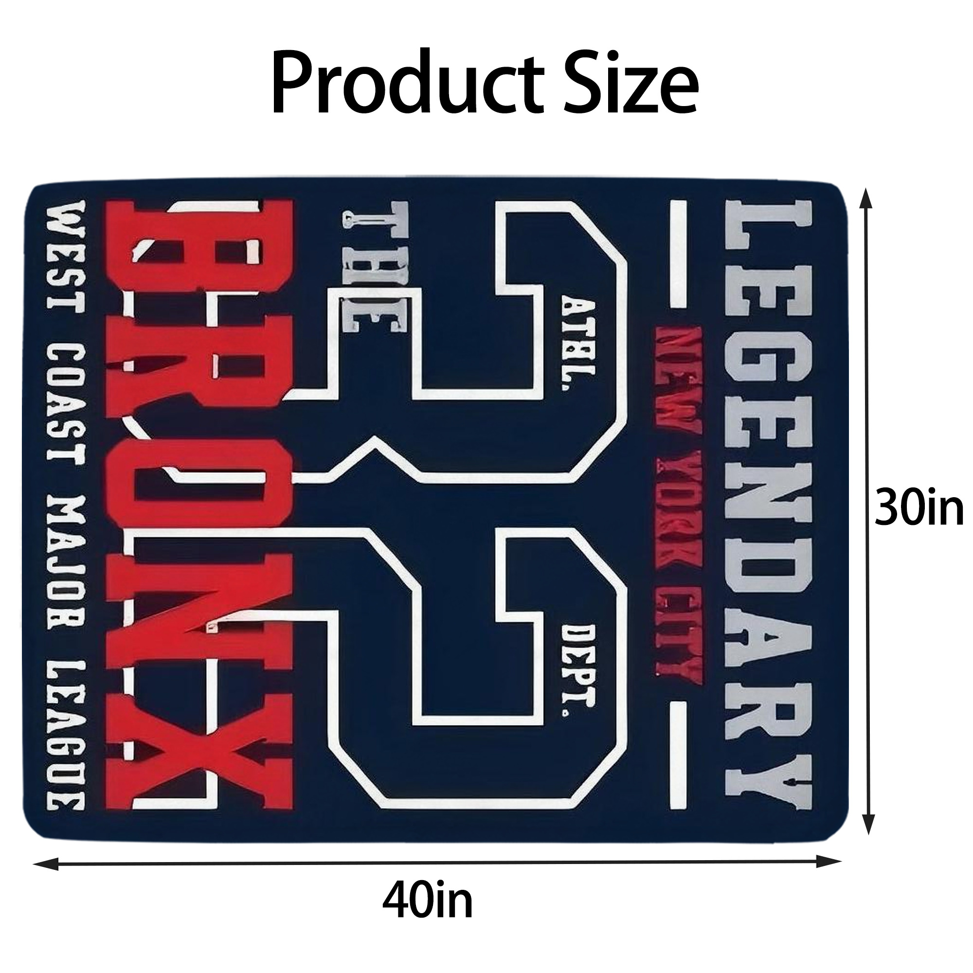 New York Yankees 132 Soft Plush Fleece Blanket 30x40 Inch - 300GSM Flannel, Ultra Soft & Warm, Lightweight & Durable, Perfect For Kids, Adults, Couch, Bed, Camping, Travel, Gift For Family & Friends