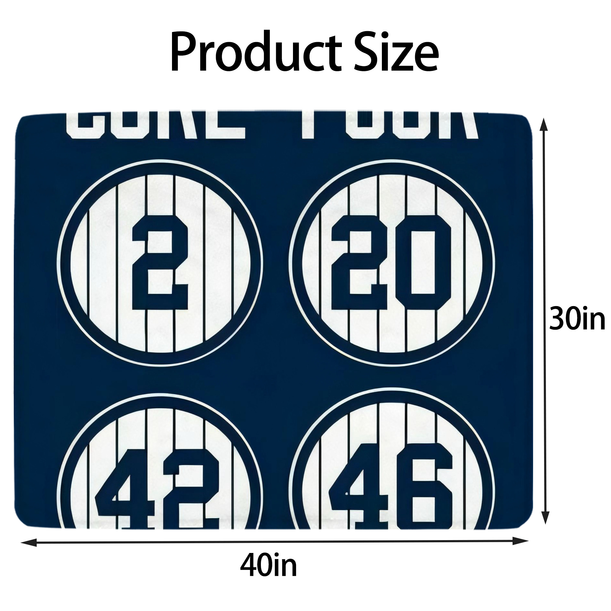 New York Yankees 223 Soft Plush Fleece Blanket 30x40 Inch - 300GSM Flannel, Ultra Soft & Warm, Lightweight & Durable, Perfect For Kids, Adults, Couch, Bed, Camping, Travel, Gift For Family & Friends