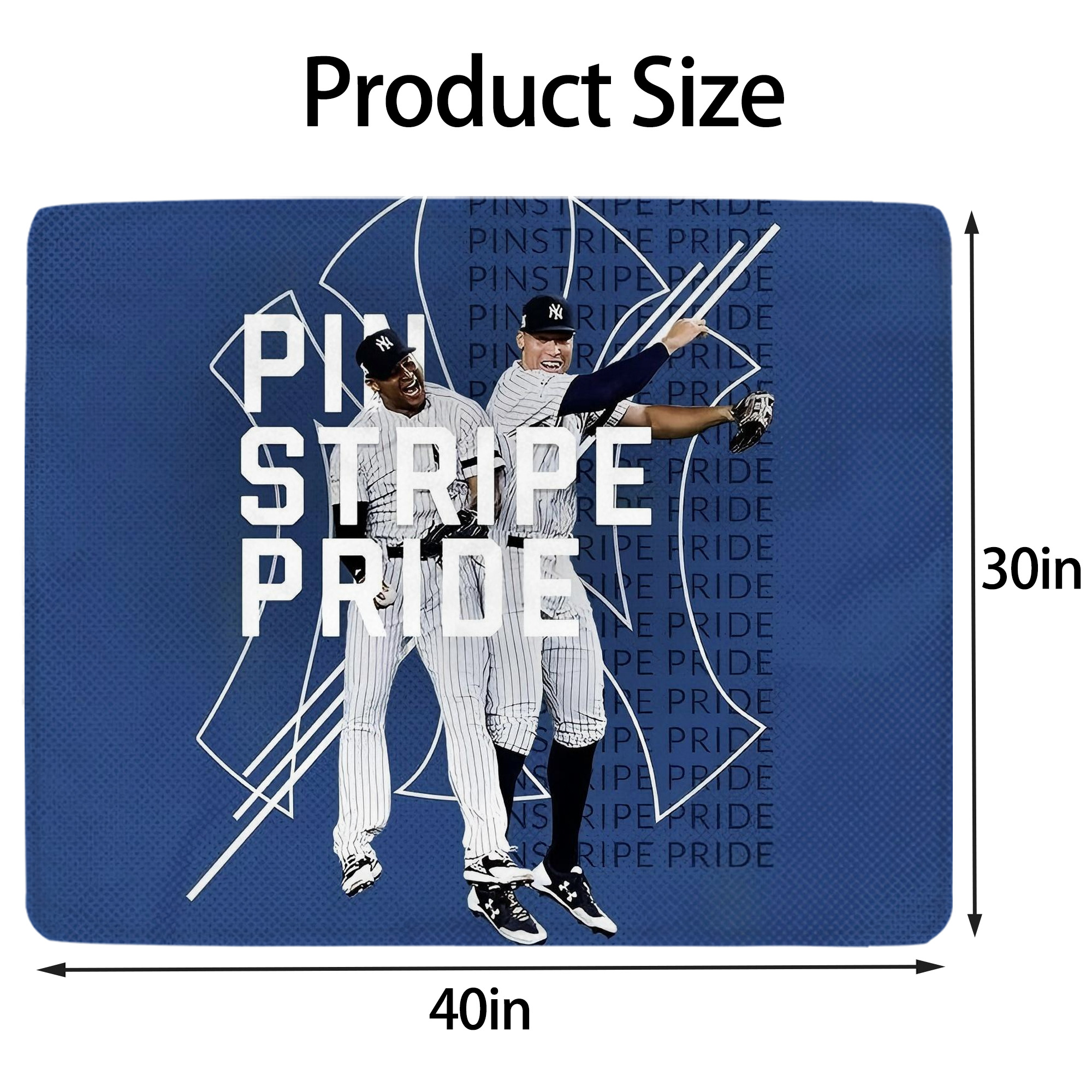 New York Yankees 196 Soft Plush Fleece Blanket 30x40 Inch - 300GSM Flannel, Ultra Soft & Warm, Lightweight & Durable, Perfect For Kids, Adults, Couch, Bed, Camping, Travel, Gift For Family & Friends