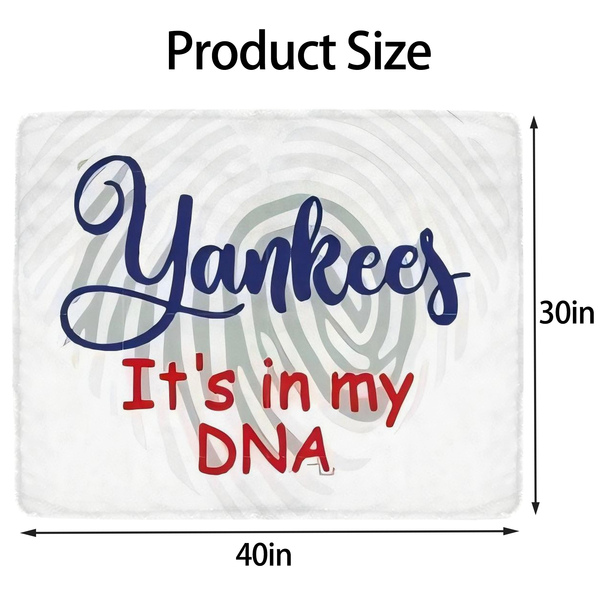 New York Yankees 234 Soft Plush Fleece Blanket 30x40 Inch - 300GSM Flannel, Ultra Soft & Warm, Lightweight & Durable, Perfect For Kids, Adults, Couch, Bed, Camping, Travel, Gift For Family & Friends
