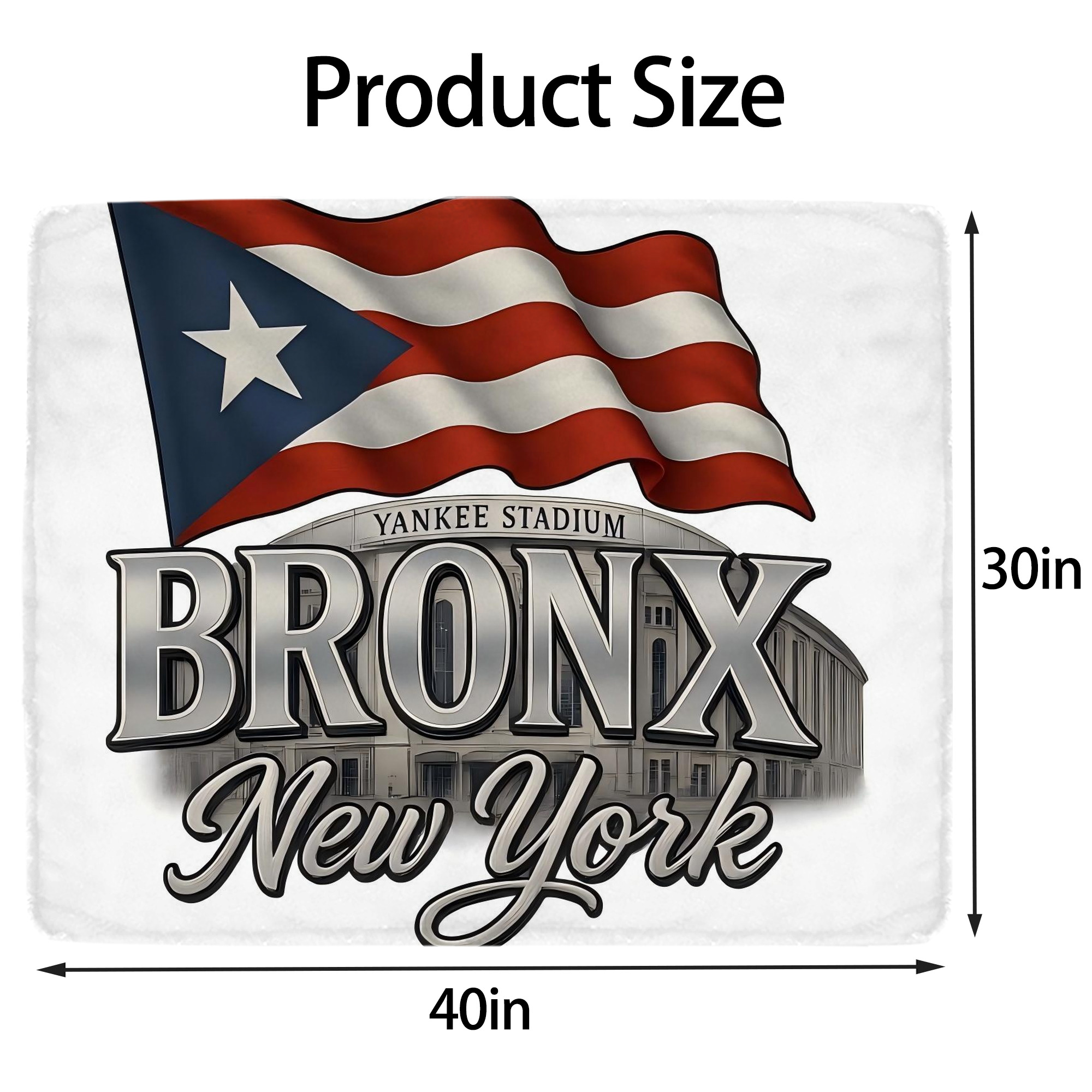 New York Yankees 245 Soft Plush Fleece Blanket 30x40 Inch - 300GSM Flannel, Ultra Soft & Warm, Lightweight & Durable, Perfect For Kids, Adults, Couch, Bed, Camping, Travel, Gift For Family & Friends