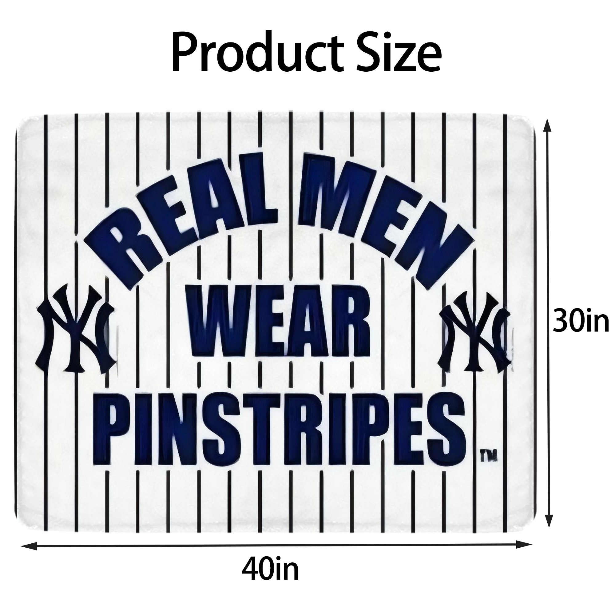 New York Yankees 262 Soft Plush Fleece Blanket 30x40 Inch - 300GSM Flannel, Ultra Soft & Warm, Lightweight & Durable, Perfect For Kids, Adults, Couch, Bed, Camping, Travel, Gift For Family & Friends