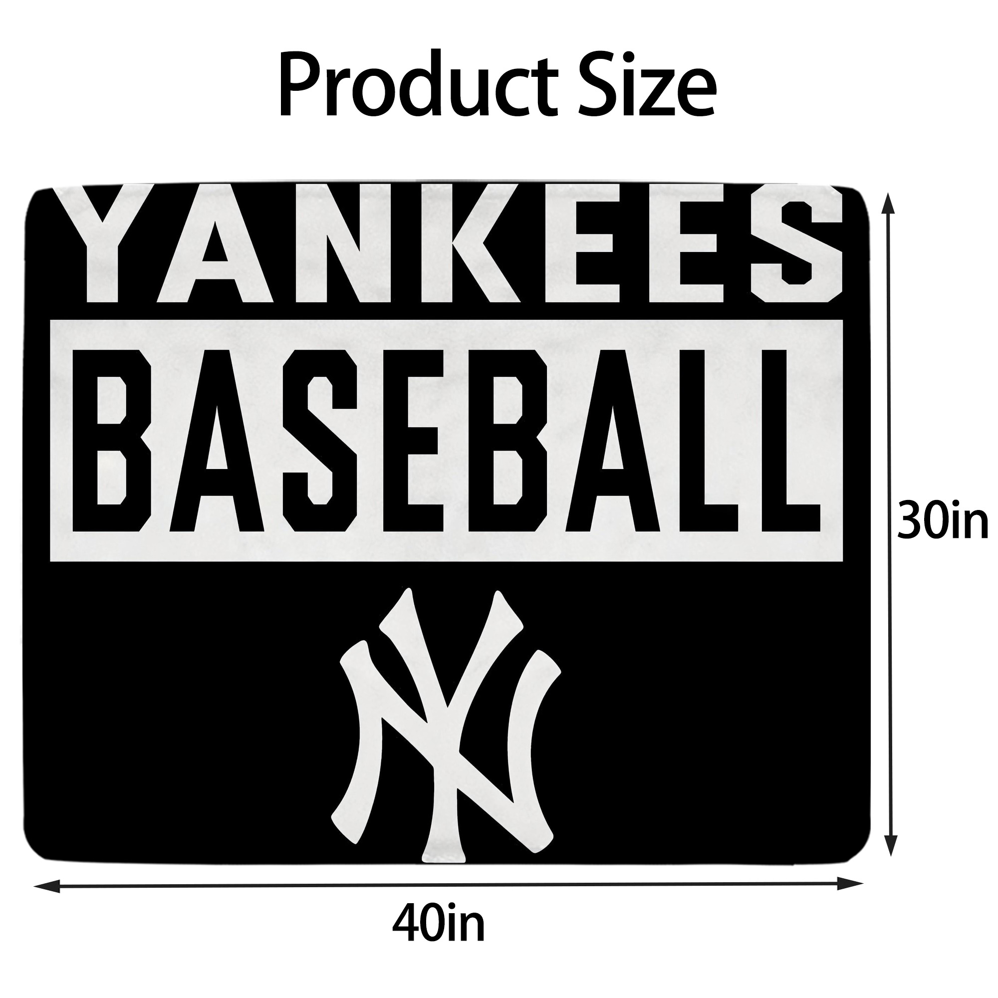 New York Yankees 266 Soft Plush Fleece Blanket 30x40 Inch - 300GSM Flannel, Ultra Soft & Warm, Lightweight & Durable, Perfect For Kids, Adults, Couch, Bed, Camping, Travel, Gift For Family & Friends