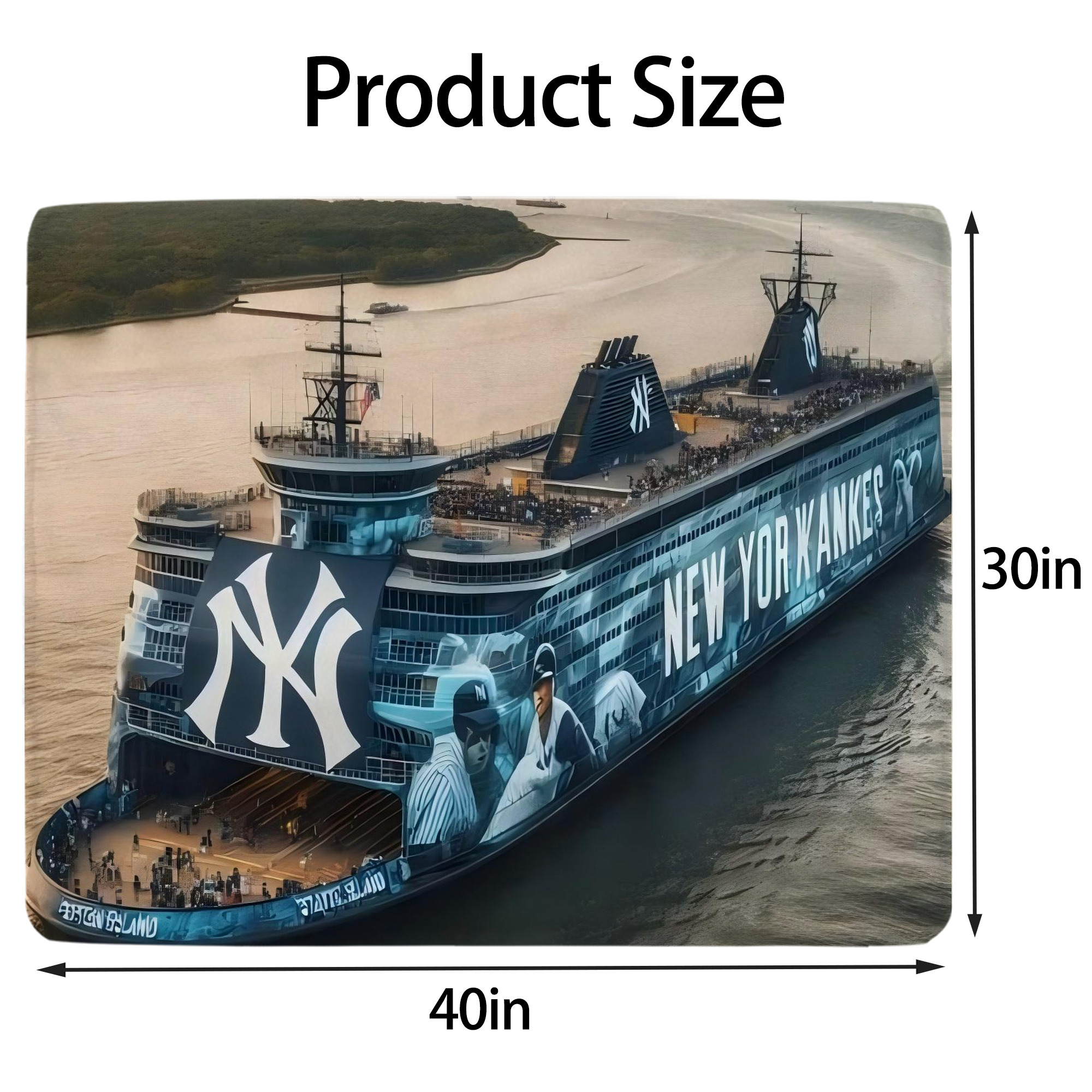 New York Yankees 306 Soft Plush Fleece Blanket 30x40 Inch - 300GSM Flannel, Ultra Soft & Warm, Lightweight & Durable, Perfect For Kids, Adults, Couch, Bed, Camping, Travel, Gift For Family & Friends