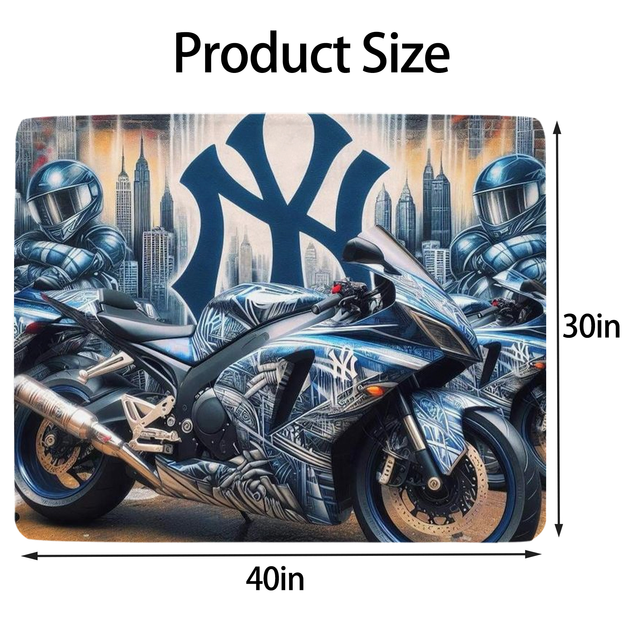 New York Yankees 327 Soft Plush Fleece Blanket 30x40 Inch - 300GSM Flannel, Ultra Soft & Warm, Lightweight & Durable, Perfect For Kids, Adults, Couch, Bed, Camping, Travel, Gift For Family & Friends