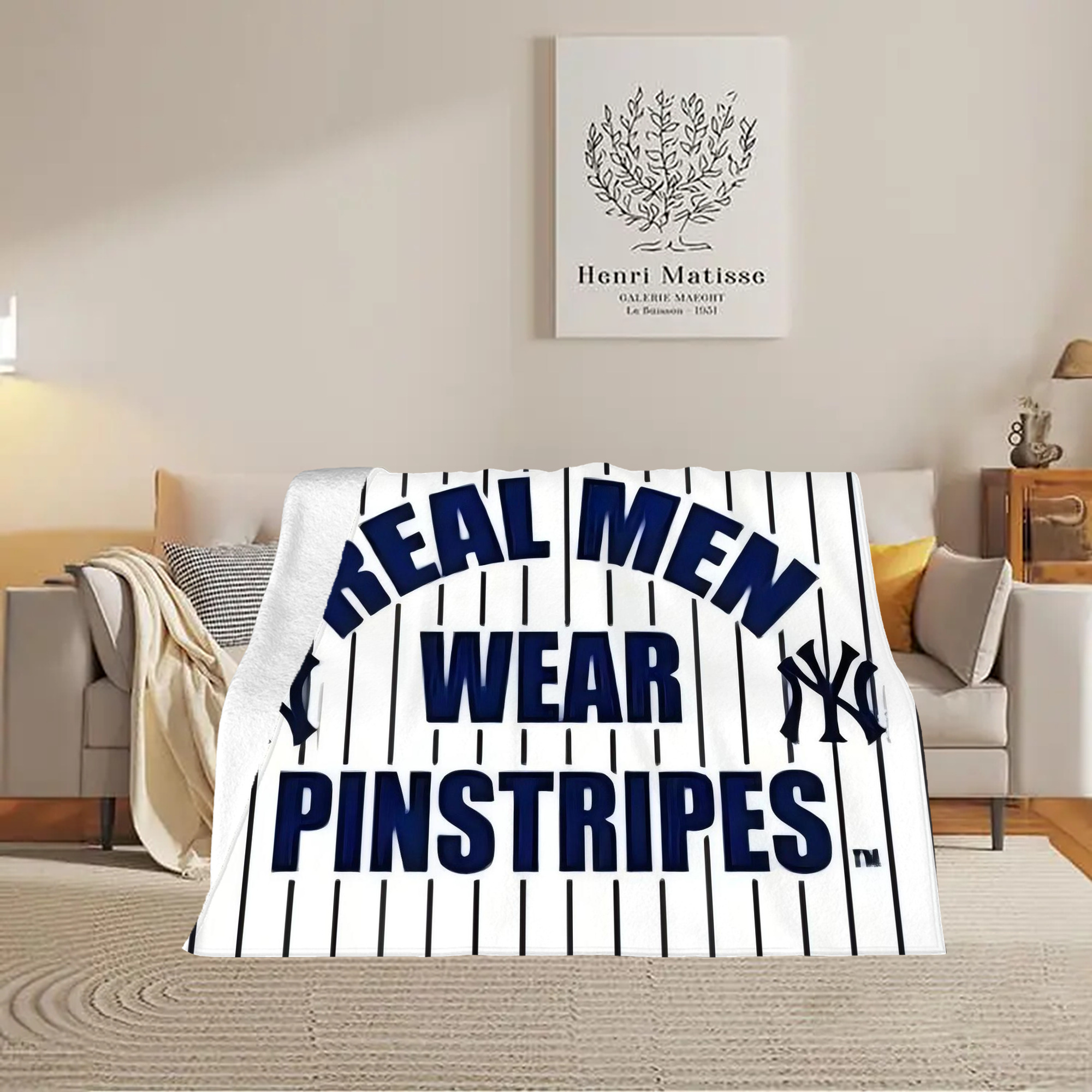 New York Yankees 262 Soft Plush Fleece Blanket 30x40 Inch - 300GSM Flannel, Ultra Soft & Warm, Lightweight & Durable, Perfect For Kids, Adults, Couch, Bed, Camping, Travel, Gift For Family & Friends