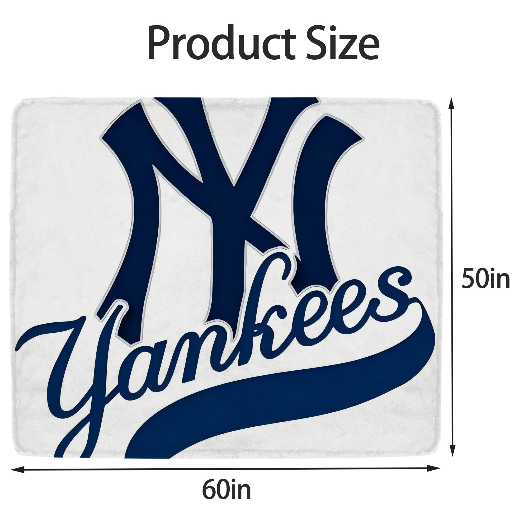 New York Yankees 116 Soft Fleece Throw Blanket 50 X 60 Inch – Super Soft, Lightweight, And Durable – Perfect For Sofa, Bed, Camping, And More – Ideal Gift For Family And Friends