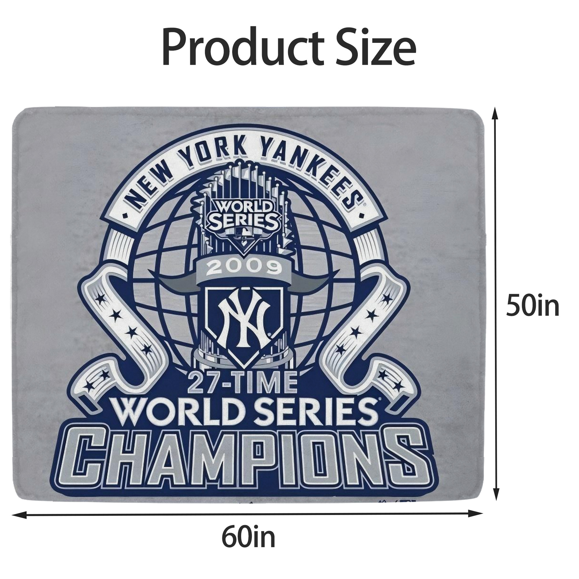 New York Yankees 207 Soft Fleece Throw Blanket 50 X 60 Inch – Super Soft, Lightweight, And Durable – Perfect For Sofa, Bed, Camping, And More – Ideal Gift For Family And Friends