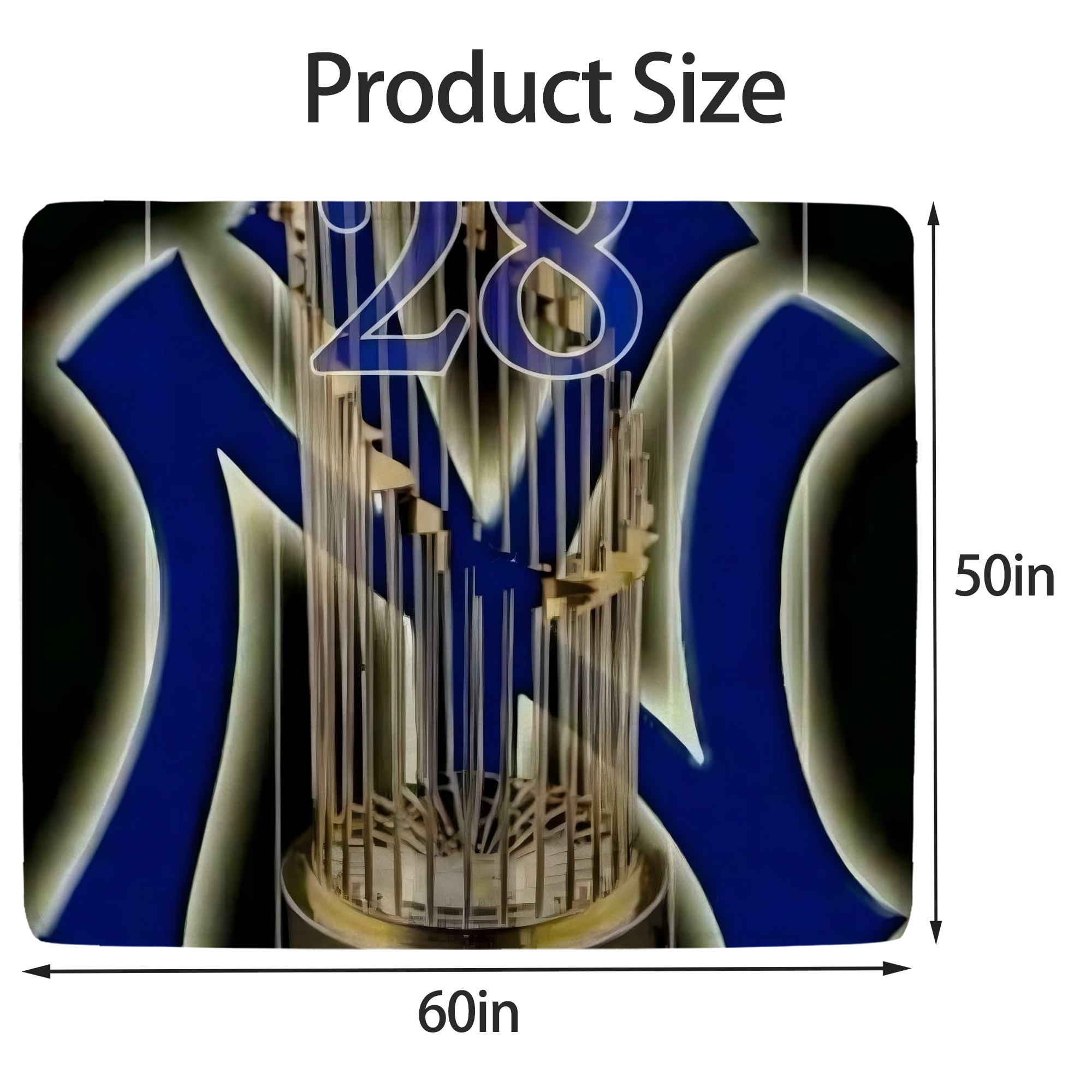 New York Yankees 172 Soft Fleece Throw Blanket 50 X 60 Inch – Super Soft, Lightweight, And Durable – Perfect For Sofa, Bed, Camping, And More – Ideal Gift For Family And Friends