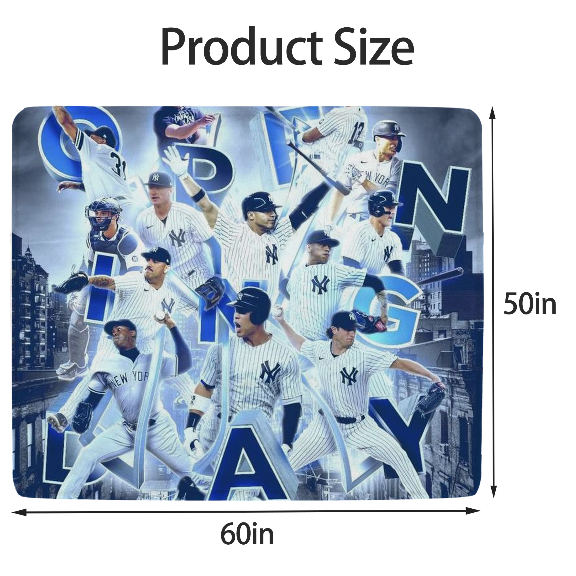 New York Yankees 236 Soft Fleece Throw Blanket 50 X 60 Inch – Super Soft, Lightweight, And Durable – Perfect For Sofa, Bed, Camping, And More – Ideal Gift For Family And Friends