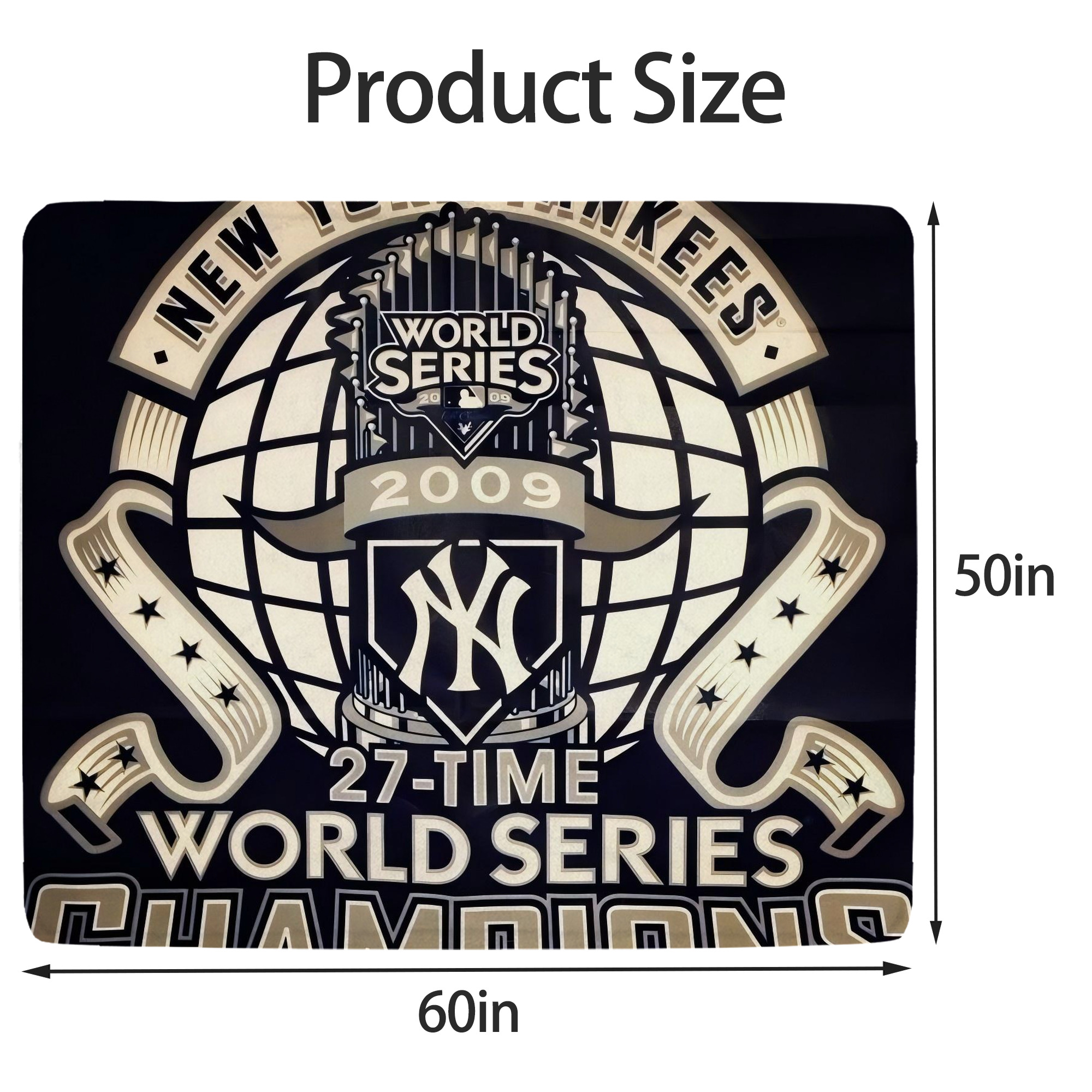 New York Yankees 256 Soft Fleece Throw Blanket 50 X 60 Inch – Super Soft, Lightweight, And Durable – Perfect For Sofa, Bed, Camping, And More – Ideal Gift For Family And Friends