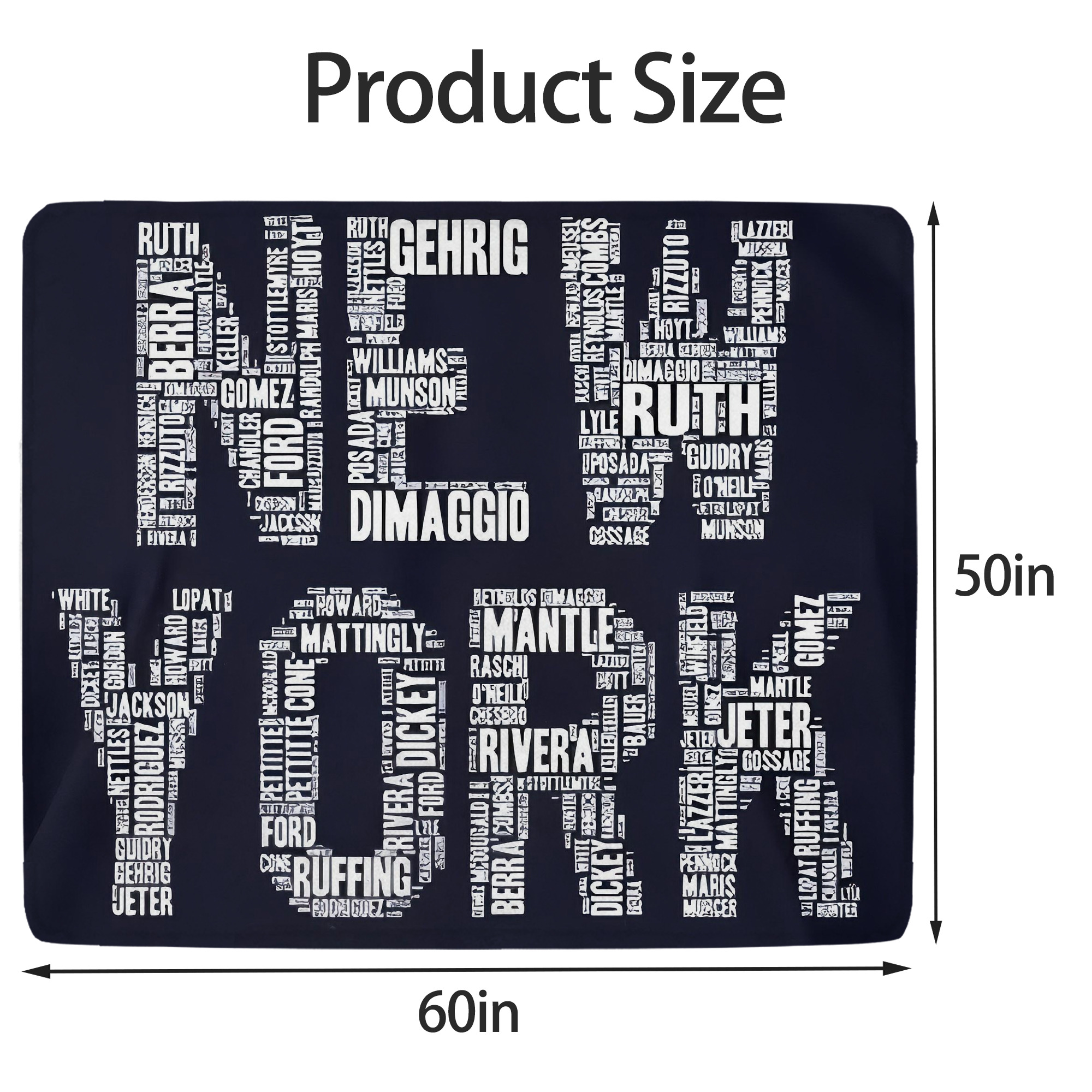 New York Yankees 303 Soft Fleece Throw Blanket 50 X 60 Inch – Super Soft, Lightweight, And Durable – Perfect For Sofa, Bed, Camping, And More – Ideal Gift For Family And Friends