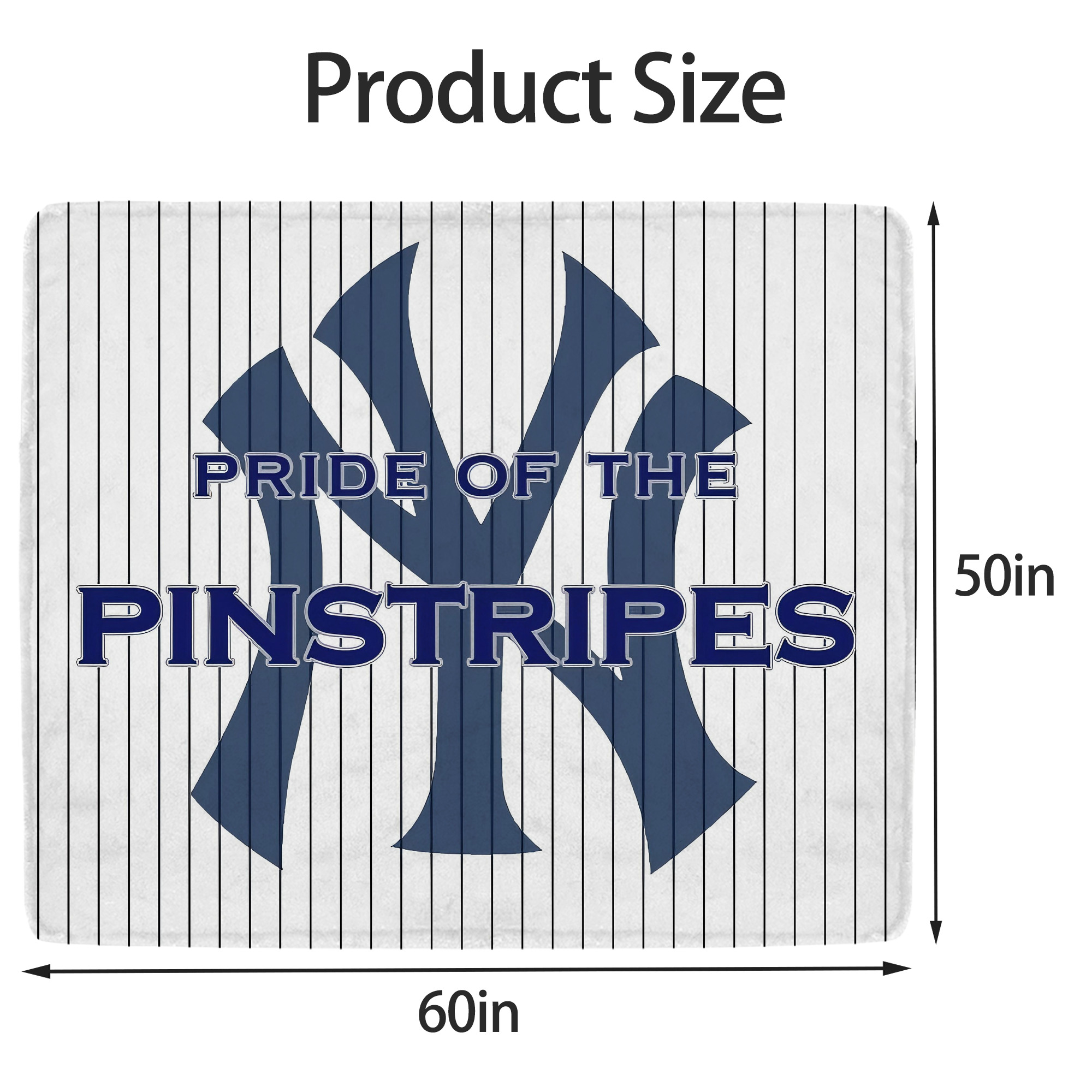 New York Yankees 267 Soft Fleece Throw Blanket 50 X 60 Inch – Super Soft, Lightweight, And Durable – Perfect For Sofa, Bed, Camping, And More – Ideal Gift For Family And Friends