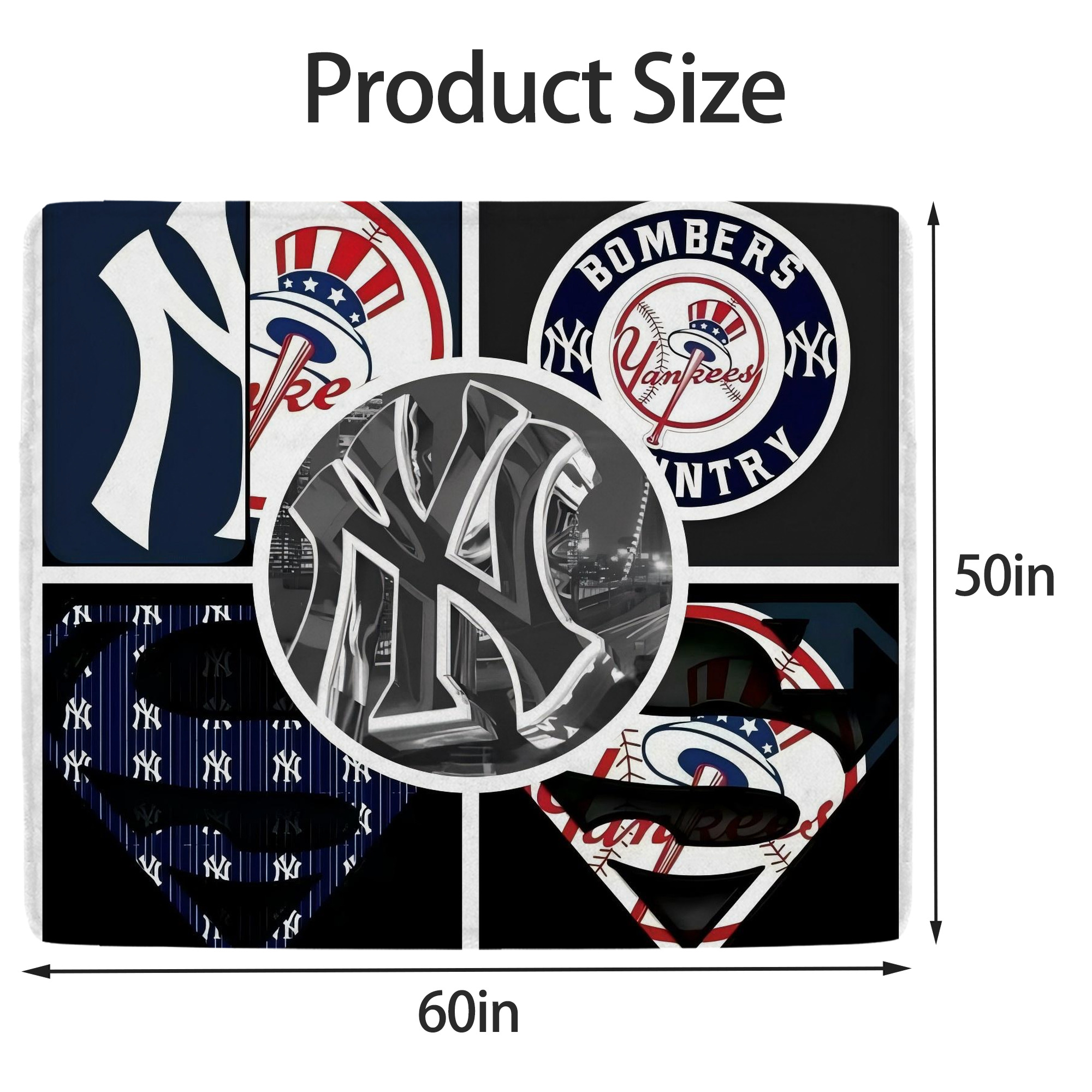 New York Yankees 269 Soft Fleece Throw Blanket 50 X 60 Inch – Super Soft, Lightweight, And Durable – Perfect For Sofa, Bed, Camping, And More – Ideal Gift For Family And Friends