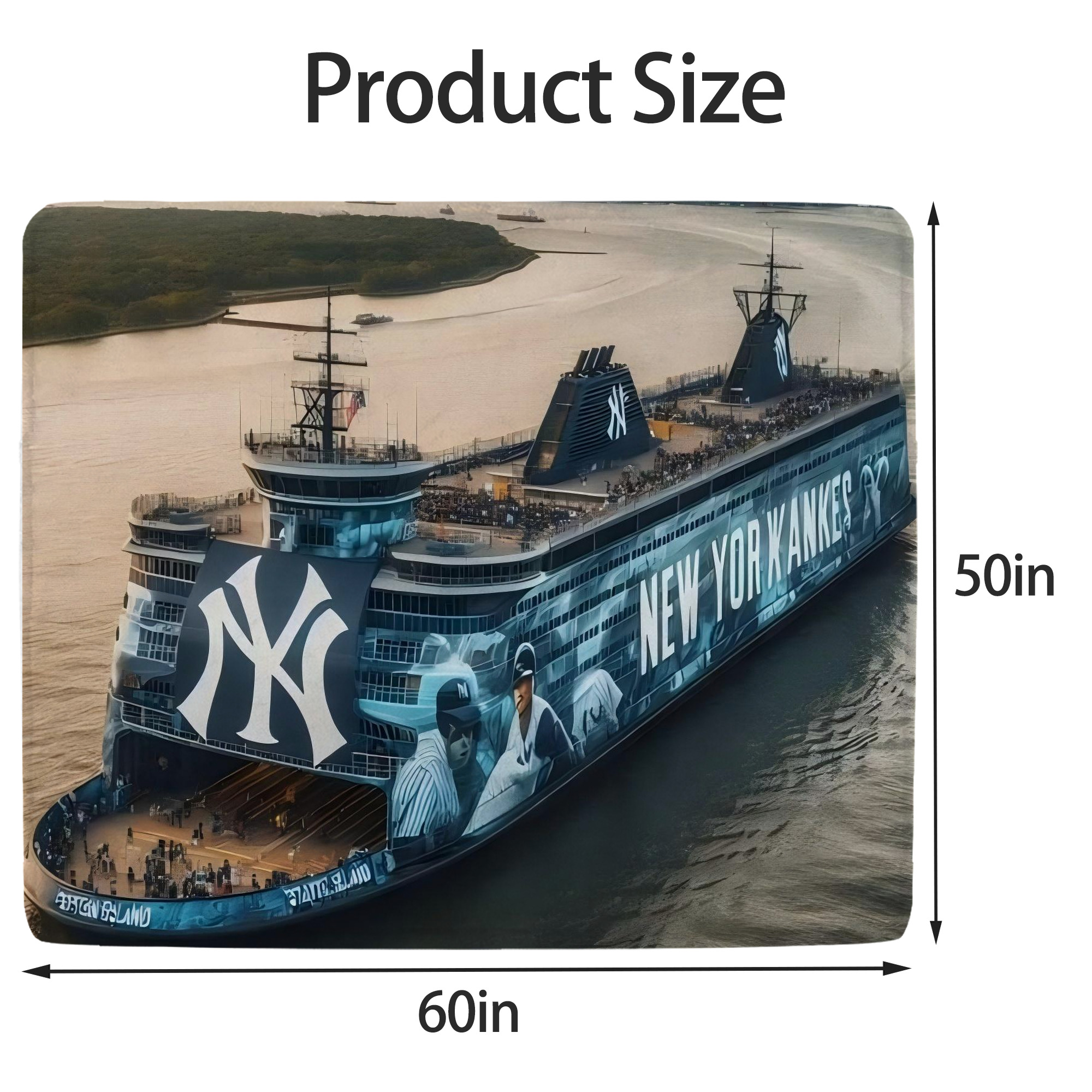 New York Yankees 306 Soft Fleece Throw Blanket 50 X 60 Inch – Super Soft, Lightweight, And Durable – Perfect For Sofa, Bed, Camping, And More – Ideal Gift For Family And Friends