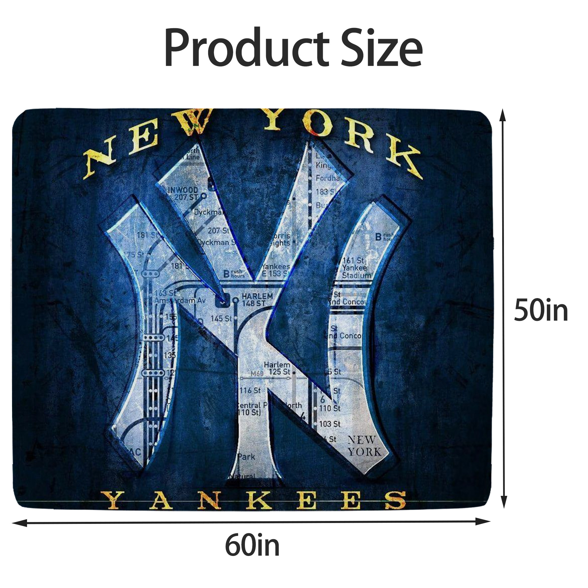 New York Yankees 307 Soft Fleece Throw Blanket 50 X 60 Inch – Super Soft, Lightweight, And Durable – Perfect For Sofa, Bed, Camping, And More – Ideal Gift For Family And Friends