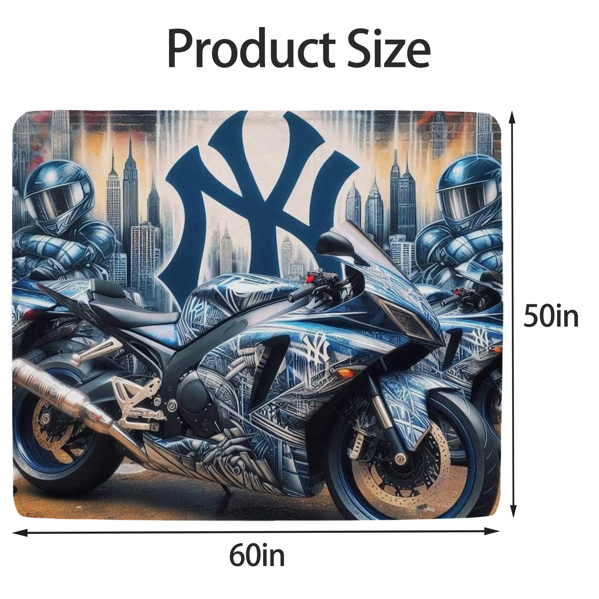 New York Yankees 327 Soft Fleece Throw Blanket 50 X 60 Inch – Super Soft, Lightweight, And Durable – Perfect For Sofa, Bed, Camping, And More – Ideal Gift For Family And Friends