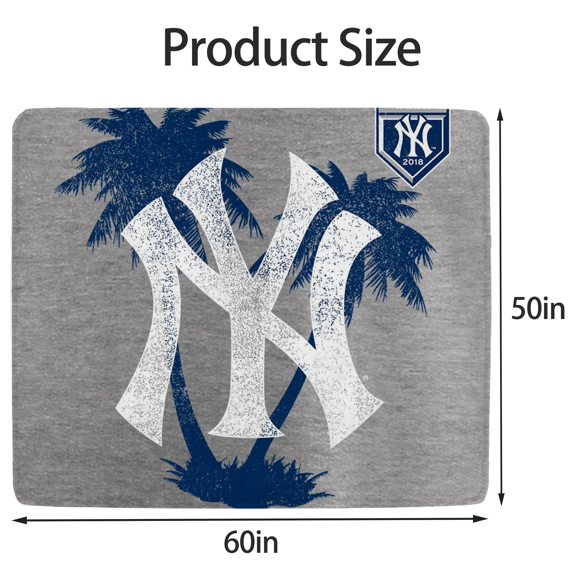 New York Yankees 338 Soft Fleece Throw Blanket 50 X 60 Inch – Super Soft, Lightweight, And Durable – Perfect For Sofa, Bed, Camping, And More – Ideal Gift For Family And Friends