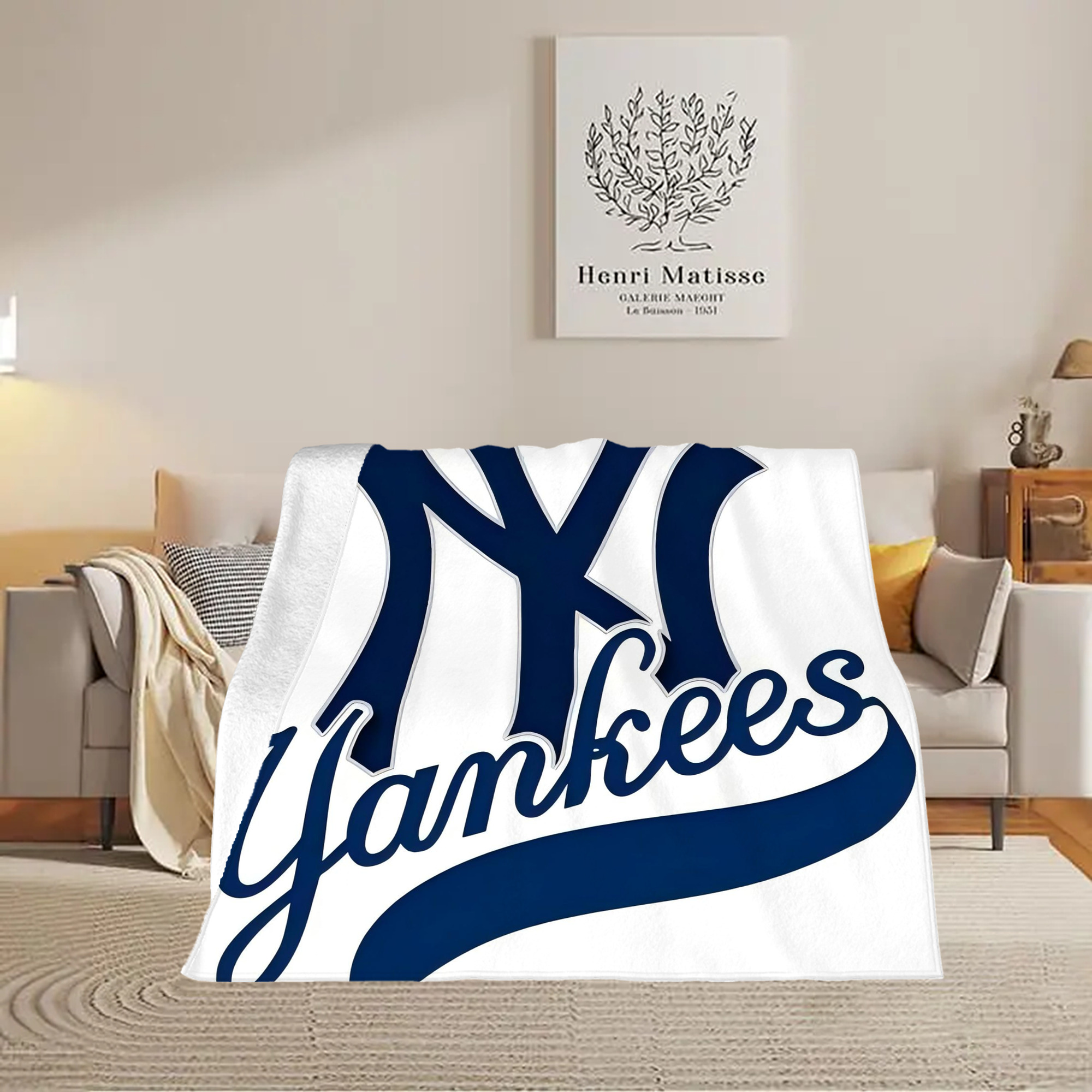 New York Yankees 116 Soft Fleece Throw Blanket 50 X 60 Inch – Super Soft, Lightweight, And Durable – Perfect For Sofa, Bed, Camping, And More – Ideal Gift For Family And Friends
