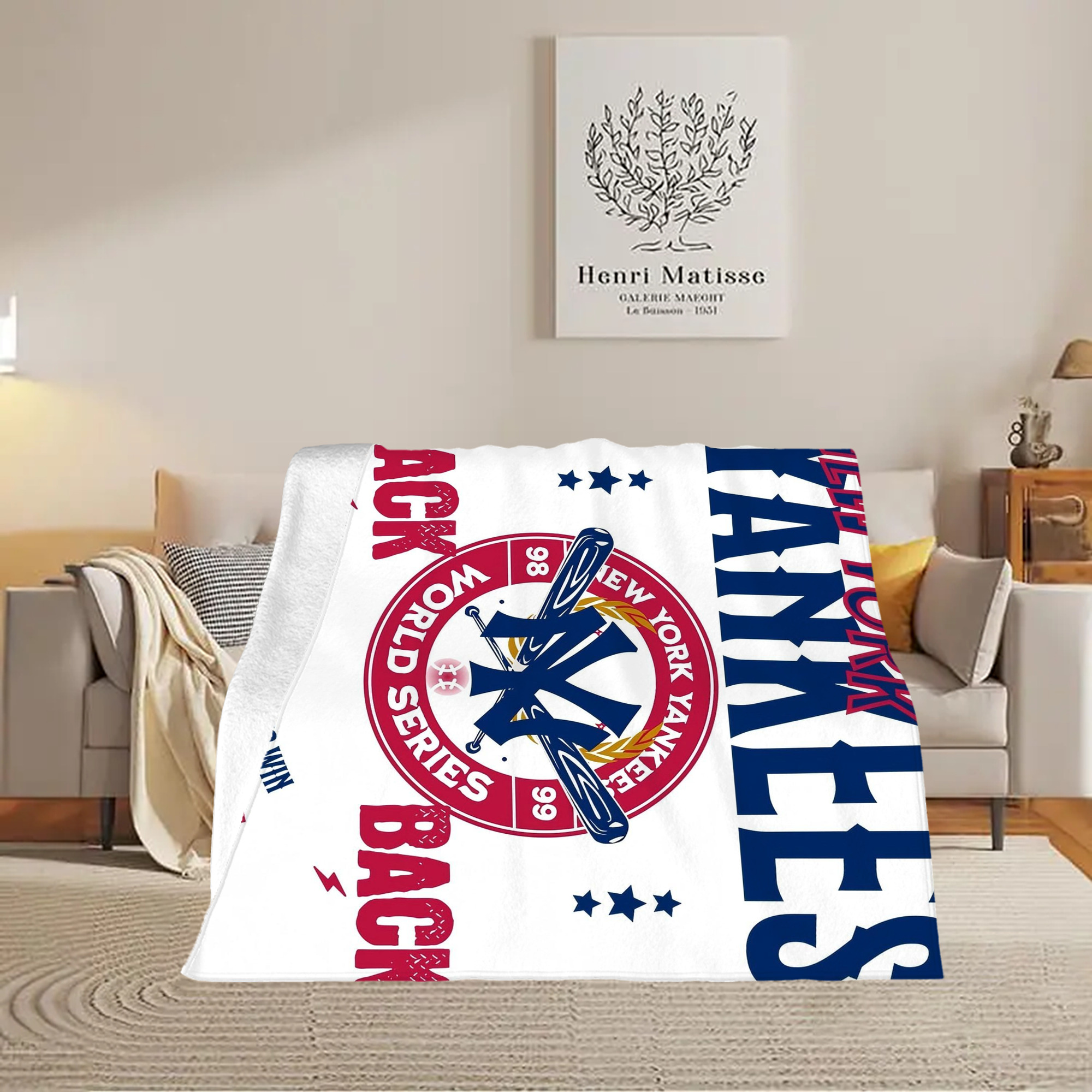 New York Yankees 179 Soft Fleece Throw Blanket 50 X 60 Inch – Super Soft, Lightweight, And Durable – Perfect For Sofa, Bed, Camping, And More – Ideal Gift For Family And Friends