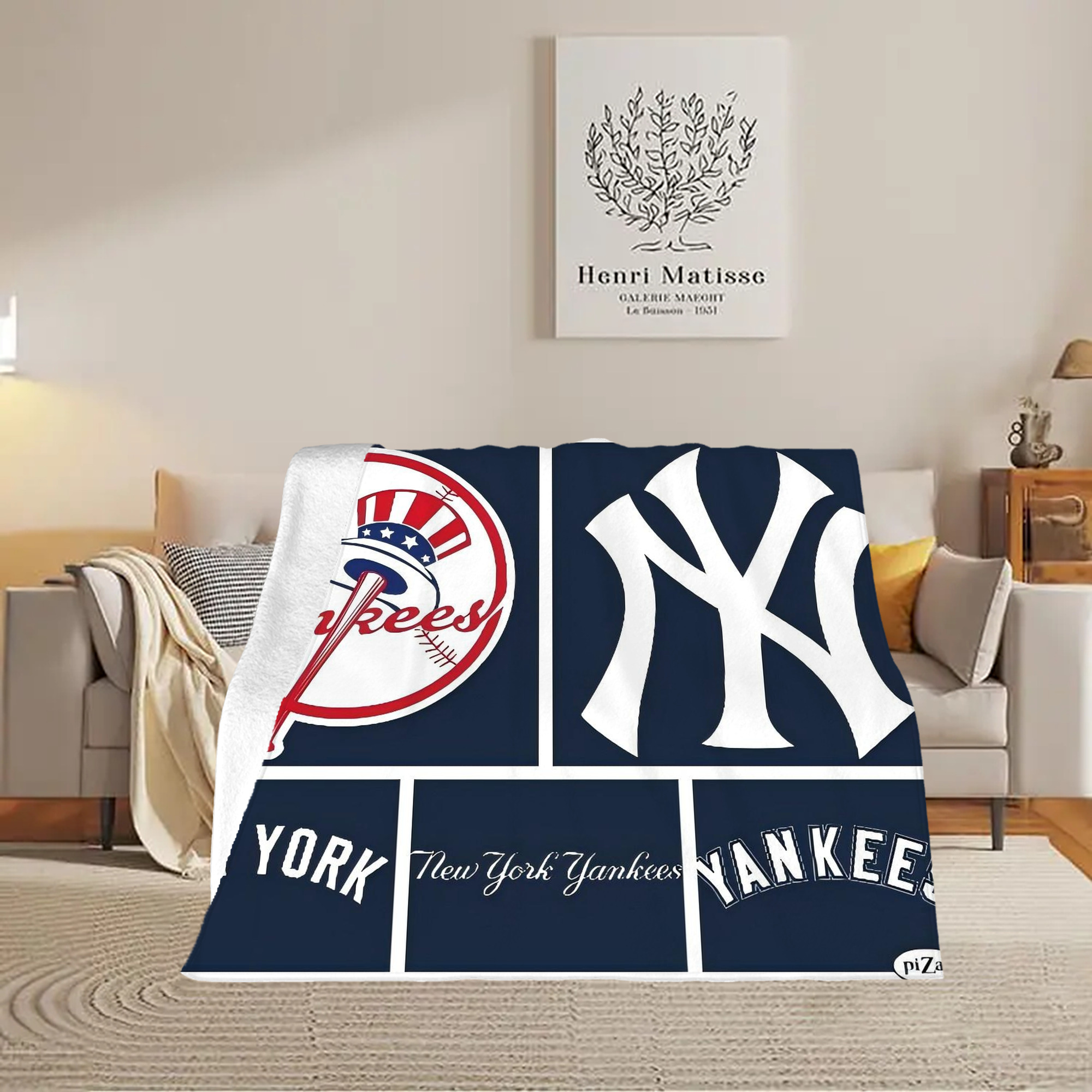 New York Yankees 247 Soft Fleece Throw Blanket 50 X 60 Inch – Super Soft, Lightweight, And Durable – Perfect For Sofa, Bed, Camping, And More – Ideal Gift For Family And Friends