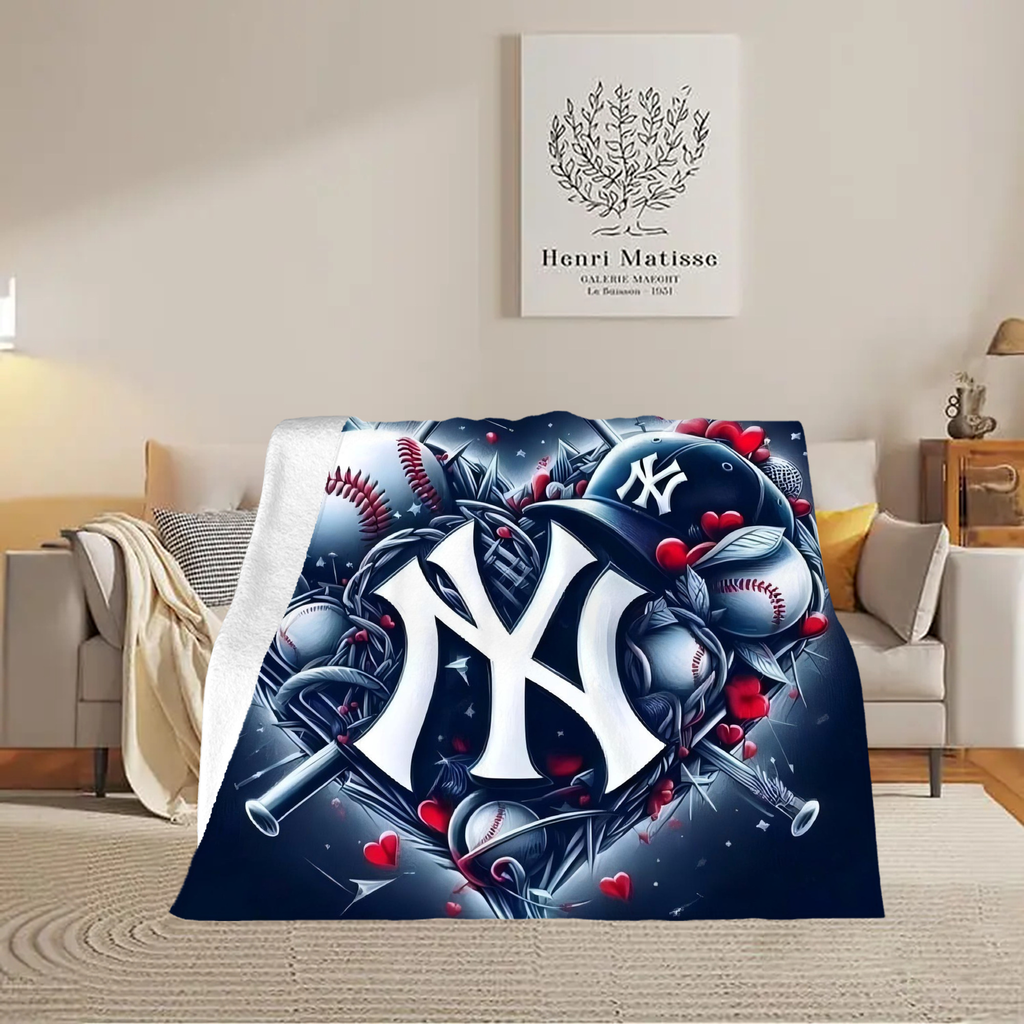 New York Yankees 251 Soft Fleece Throw Blanket 50 X 60 Inch – Super Soft, Lightweight, And Durable – Perfect For Sofa, Bed, Camping, And More – Ideal Gift For Family And Friends