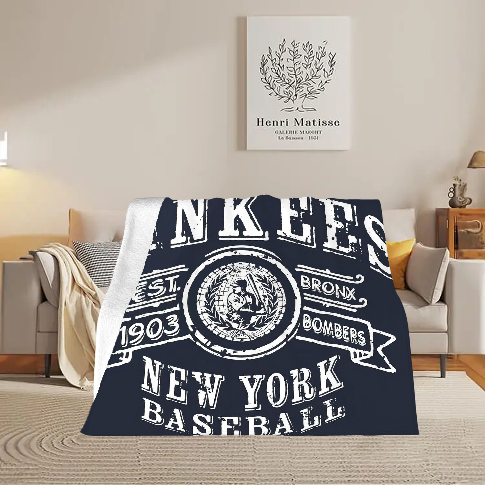 New York Yankees 252 Soft Fleece Throw Blanket 50 X 60 Inch – Super Soft, Lightweight, And Durable – Perfect For Sofa, Bed, Camping, And More – Ideal Gift For Family And Friends