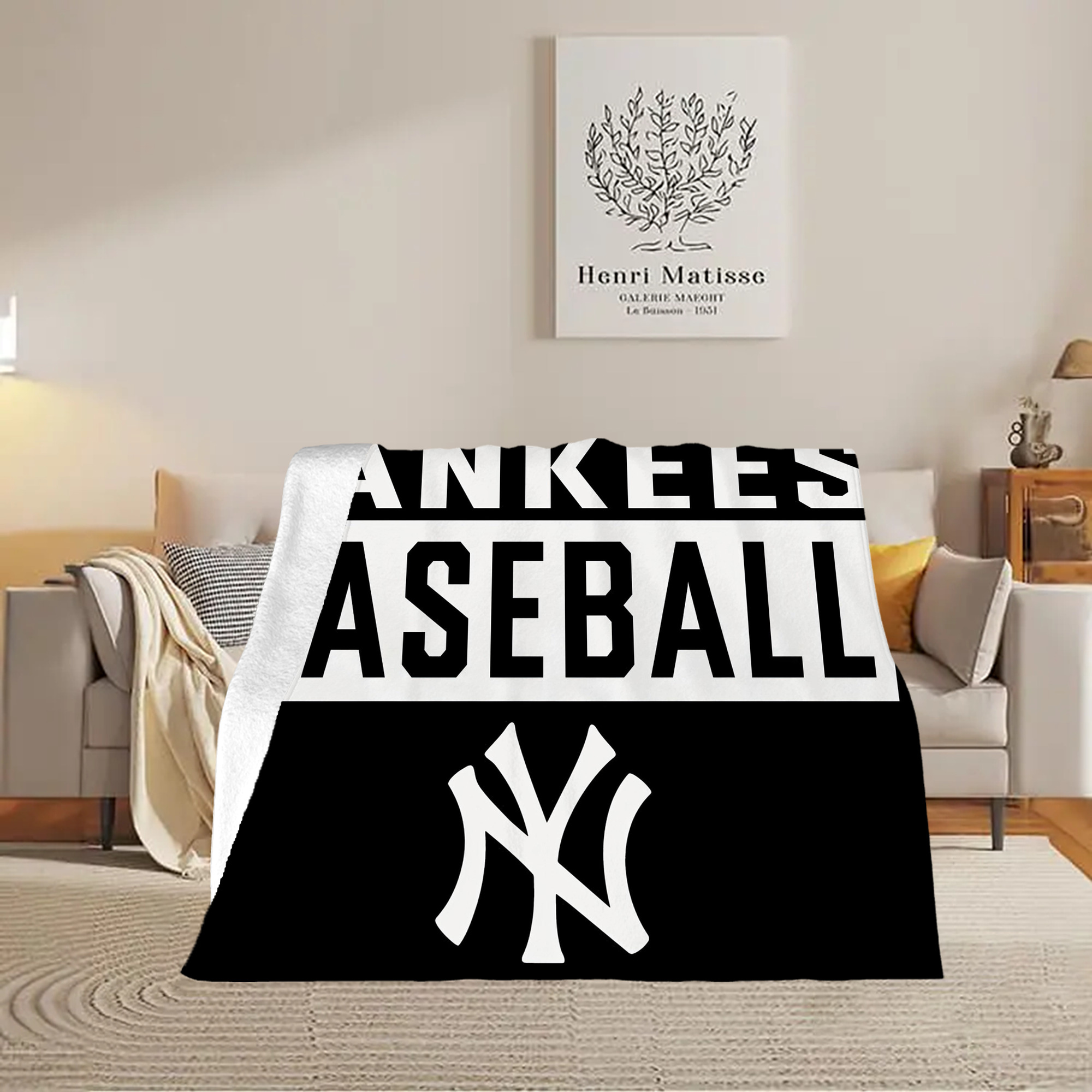 New York Yankees 266 Soft Fleece Throw Blanket 50 X 60 Inch – Super Soft, Lightweight, And Durable – Perfect For Sofa, Bed, Camping, And More – Ideal Gift For Family And Friends