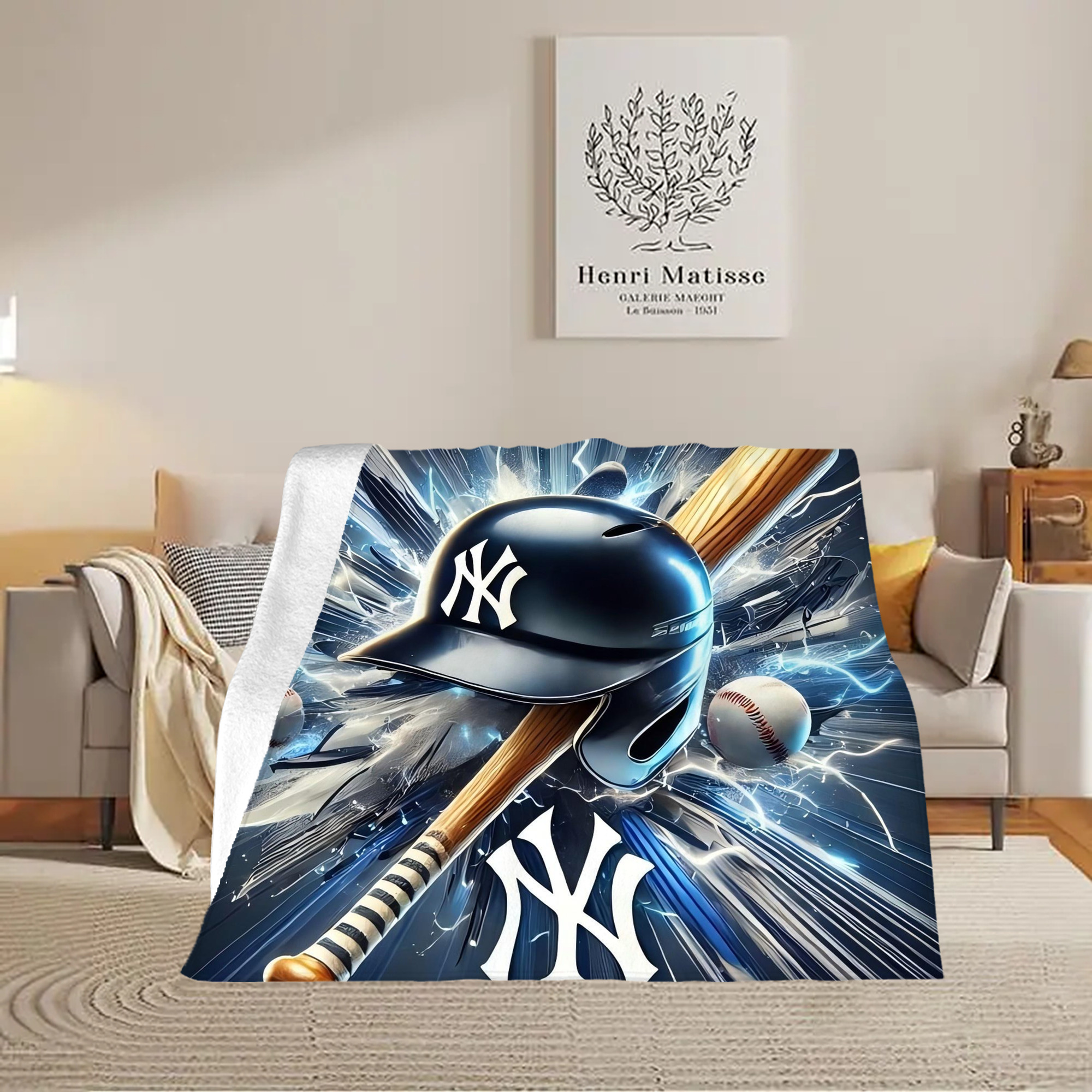 New York Yankees 264 Soft Fleece Throw Blanket 50 X 60 Inch – Super Soft, Lightweight, And Durable – Perfect For Sofa, Bed, Camping, And More – Ideal Gift For Family And Friends