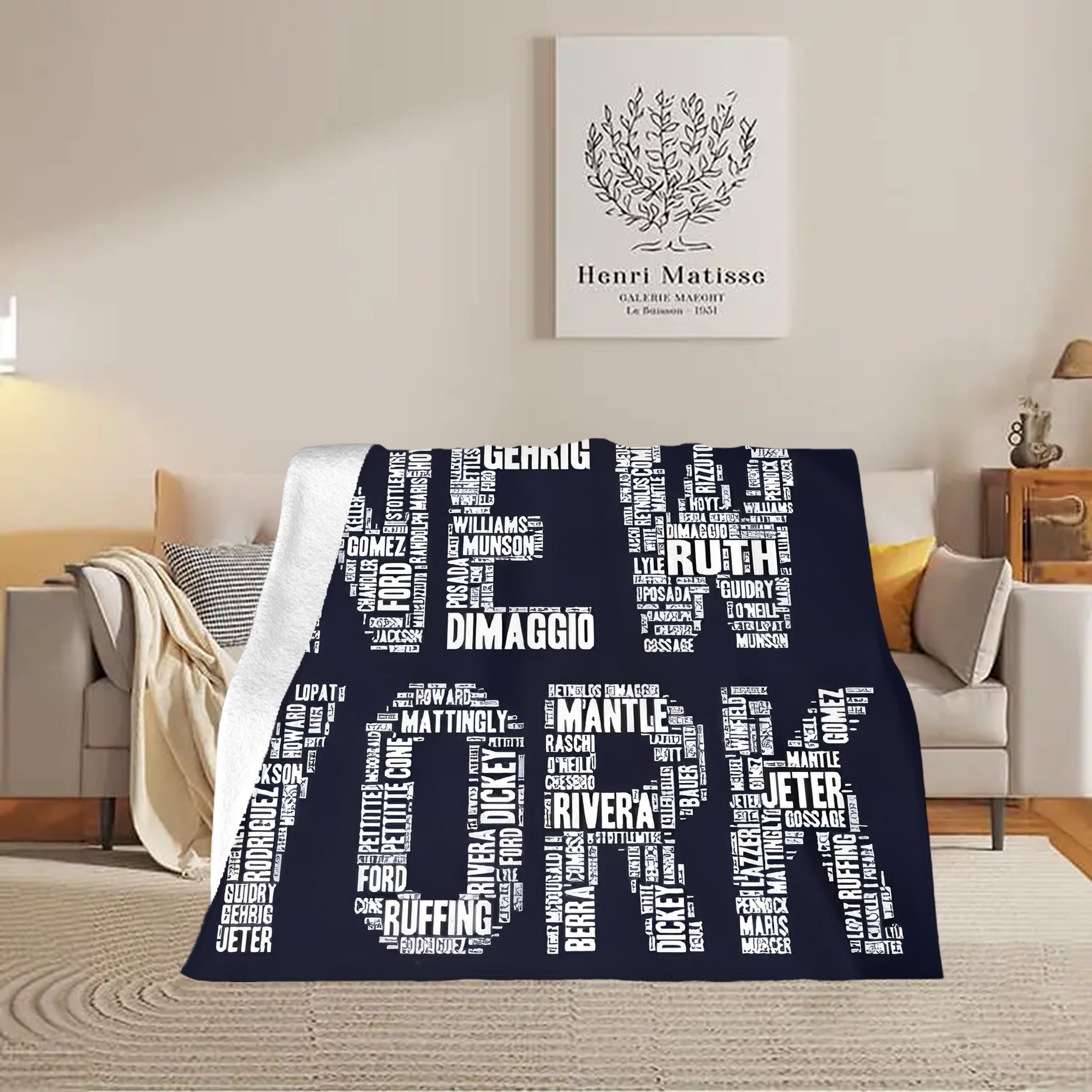 New York Yankees 303 Soft Fleece Throw Blanket 50 X 60 Inch – Super Soft, Lightweight, And Durable – Perfect For Sofa, Bed, Camping, And More – Ideal Gift For Family And Friends