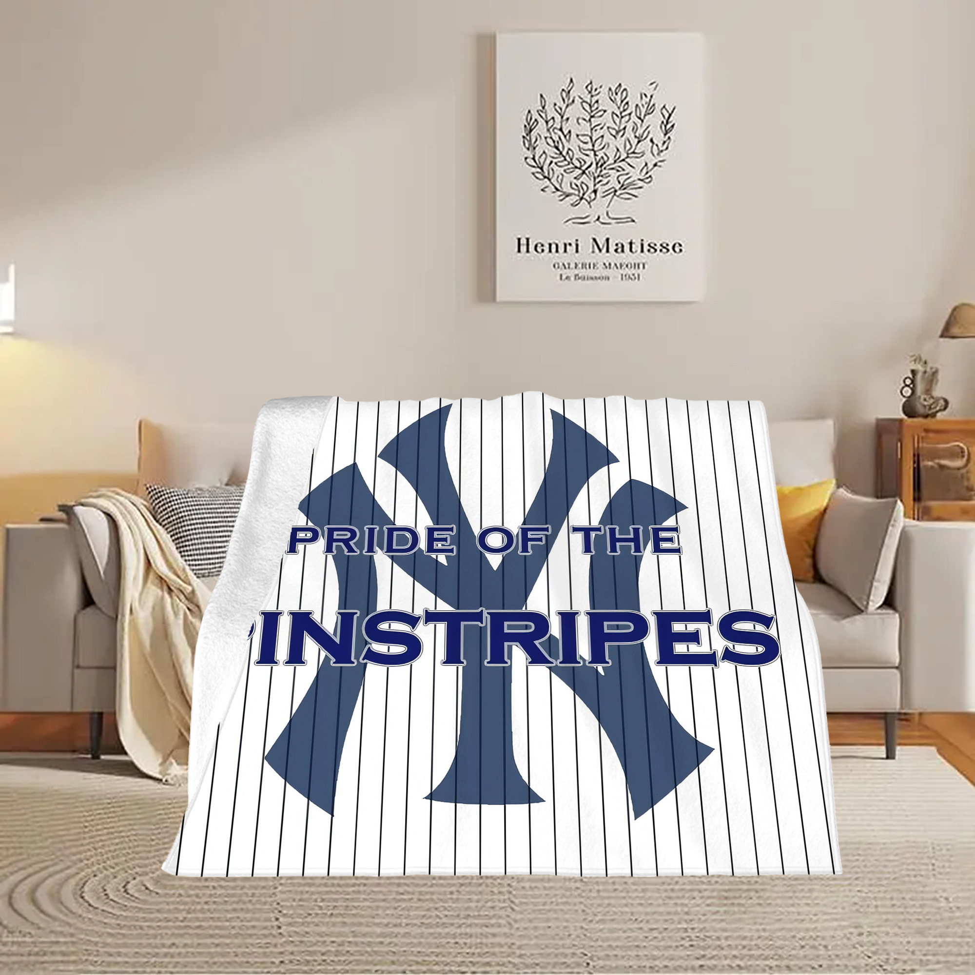 New York Yankees 267 Soft Fleece Throw Blanket 50 X 60 Inch – Super Soft, Lightweight, And Durable – Perfect For Sofa, Bed, Camping, And More – Ideal Gift For Family And Friends