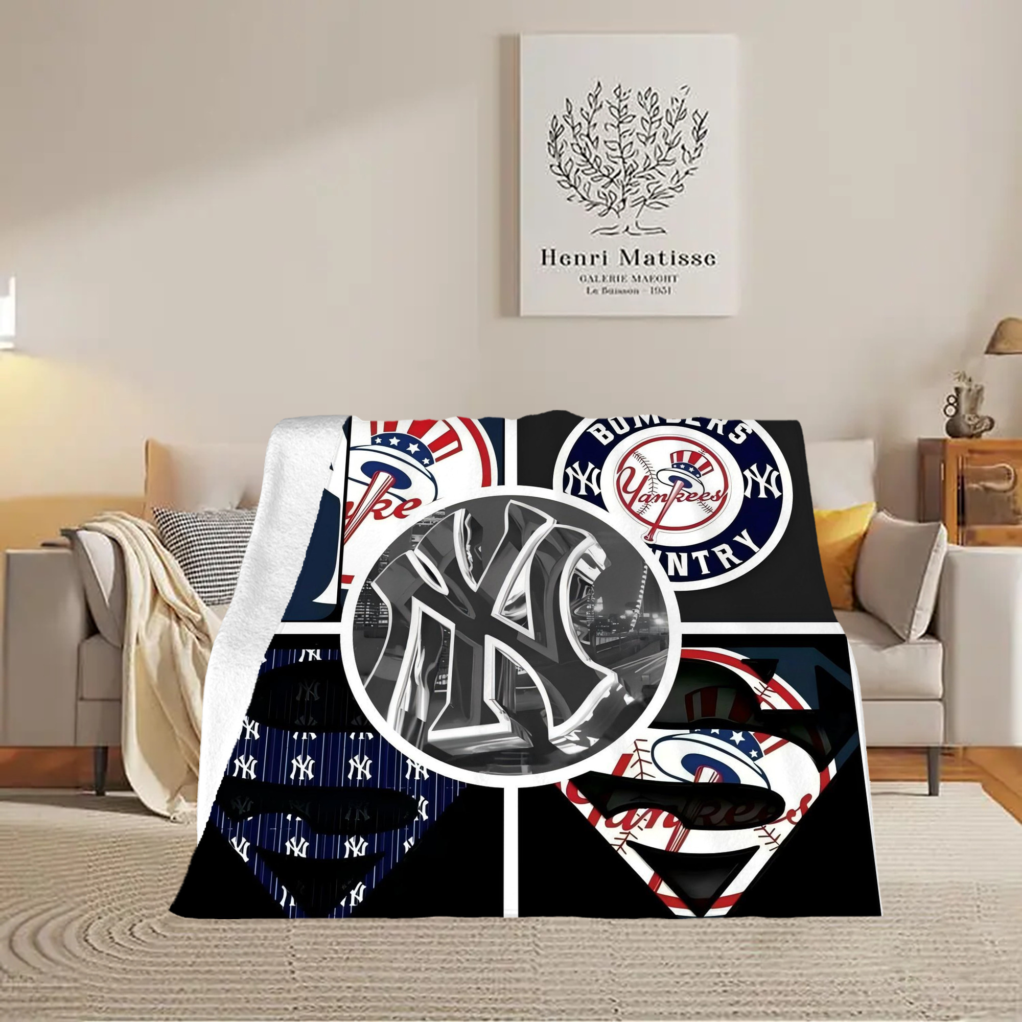 New York Yankees 269 Soft Fleece Throw Blanket 50 X 60 Inch – Super Soft, Lightweight, And Durable – Perfect For Sofa, Bed, Camping, And More – Ideal Gift For Family And Friends
